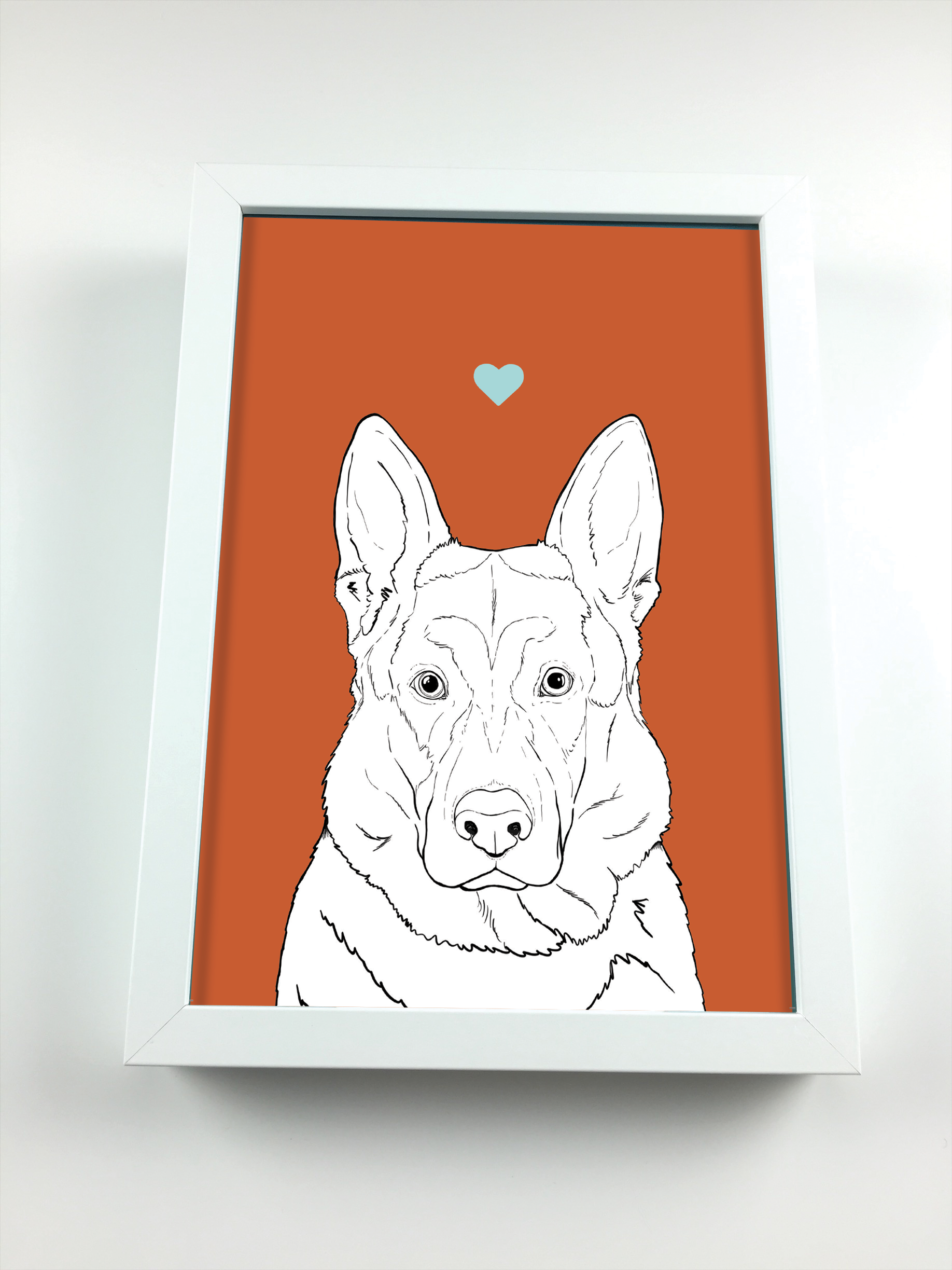 Alsatian A4 Print
