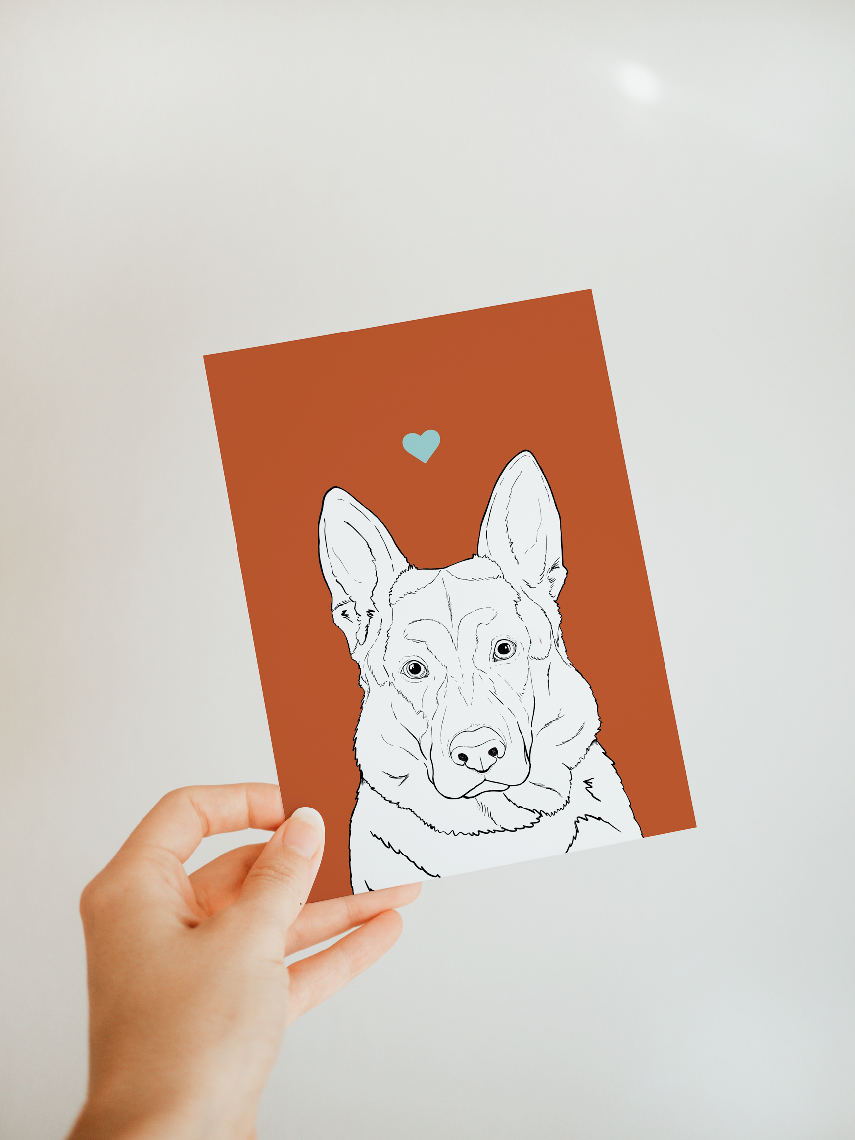 Alsatian A6 Card