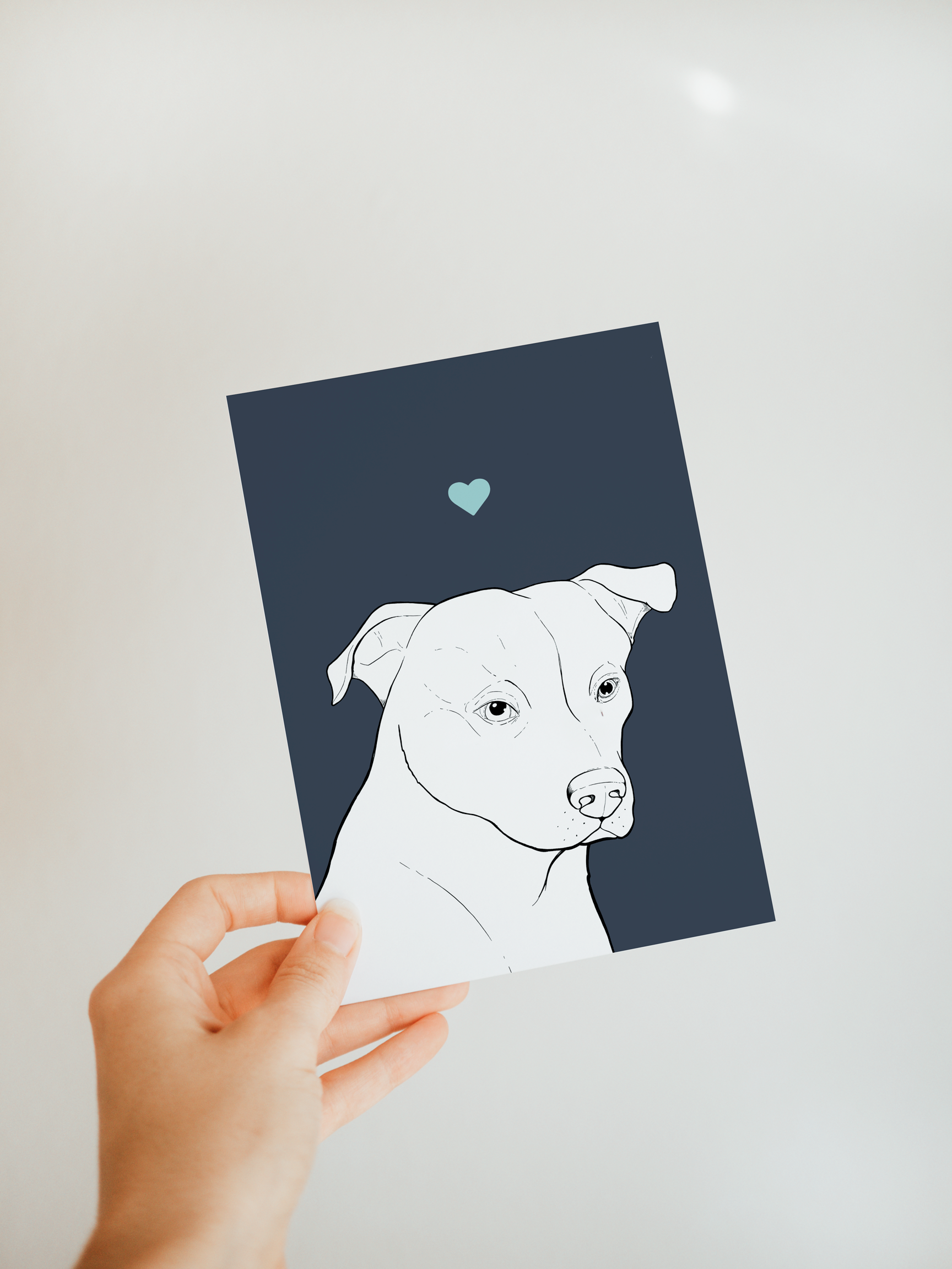 Staffy A6 Card
