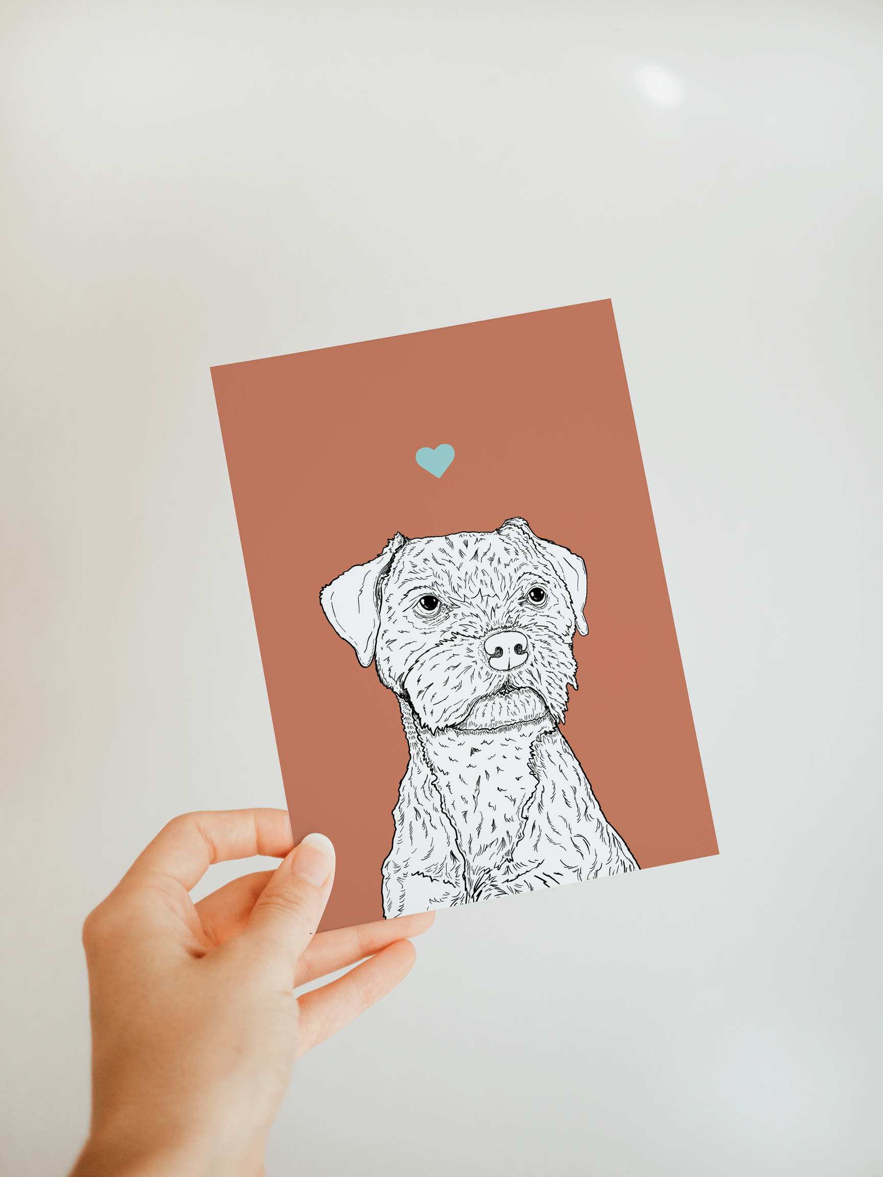 Border Terrier A6 Card