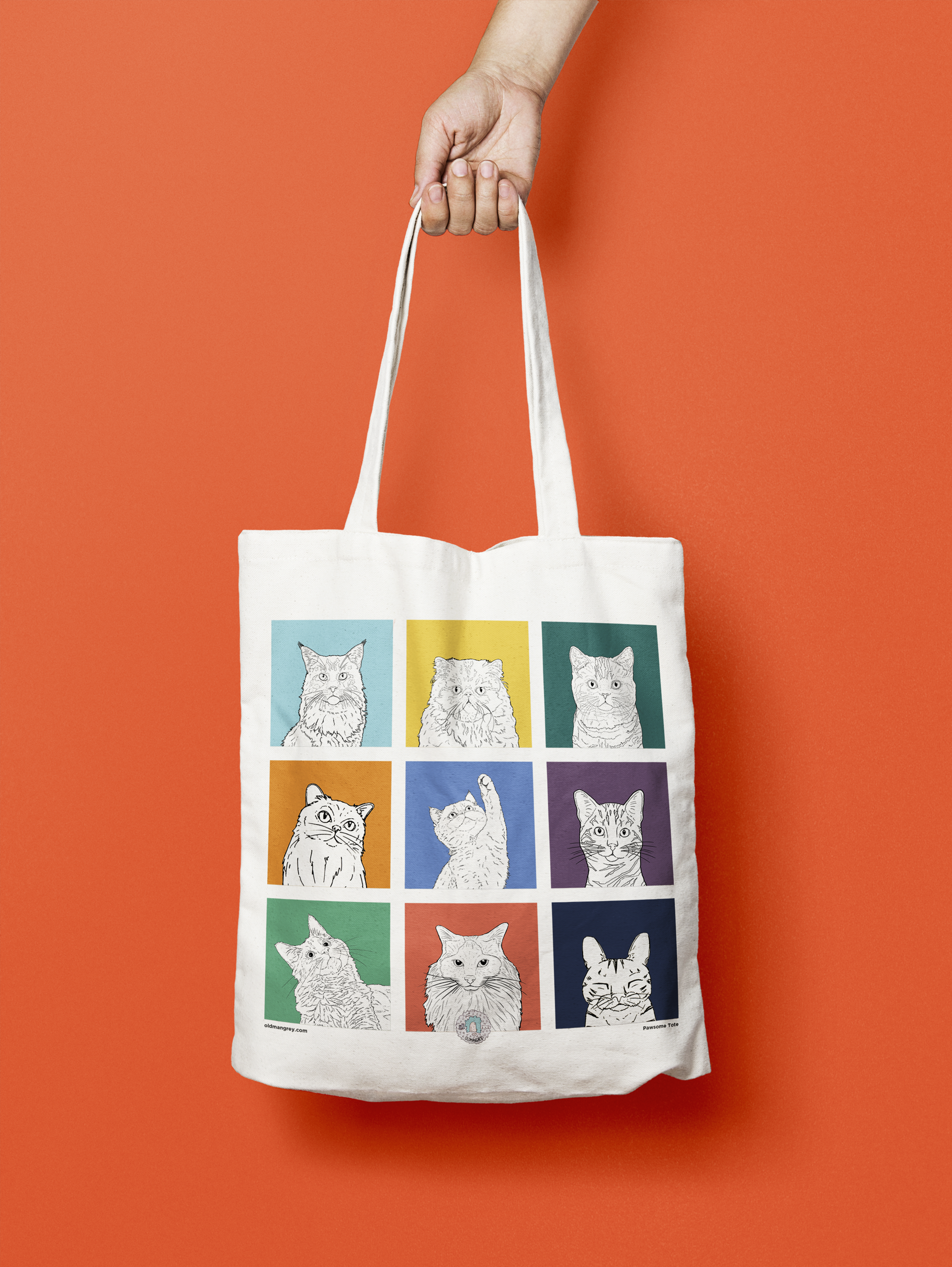 Pawsome Cat Tote Bag
