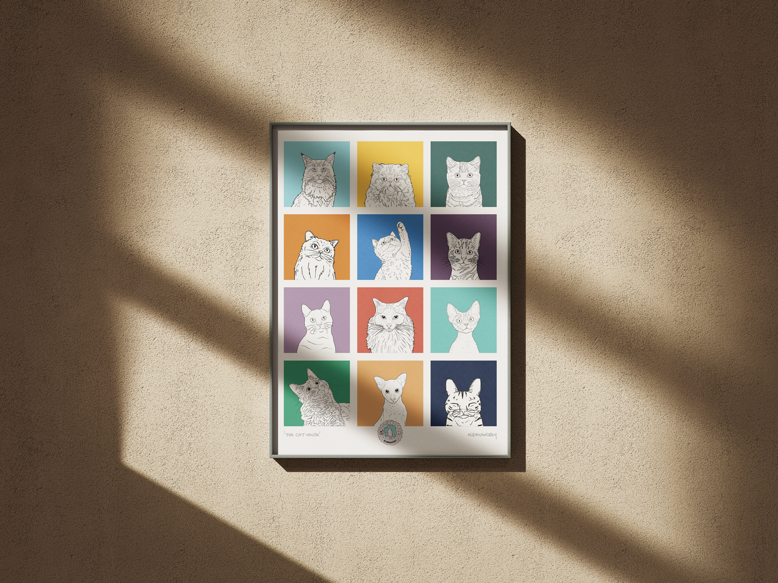 'The Cat House' A3 Print
