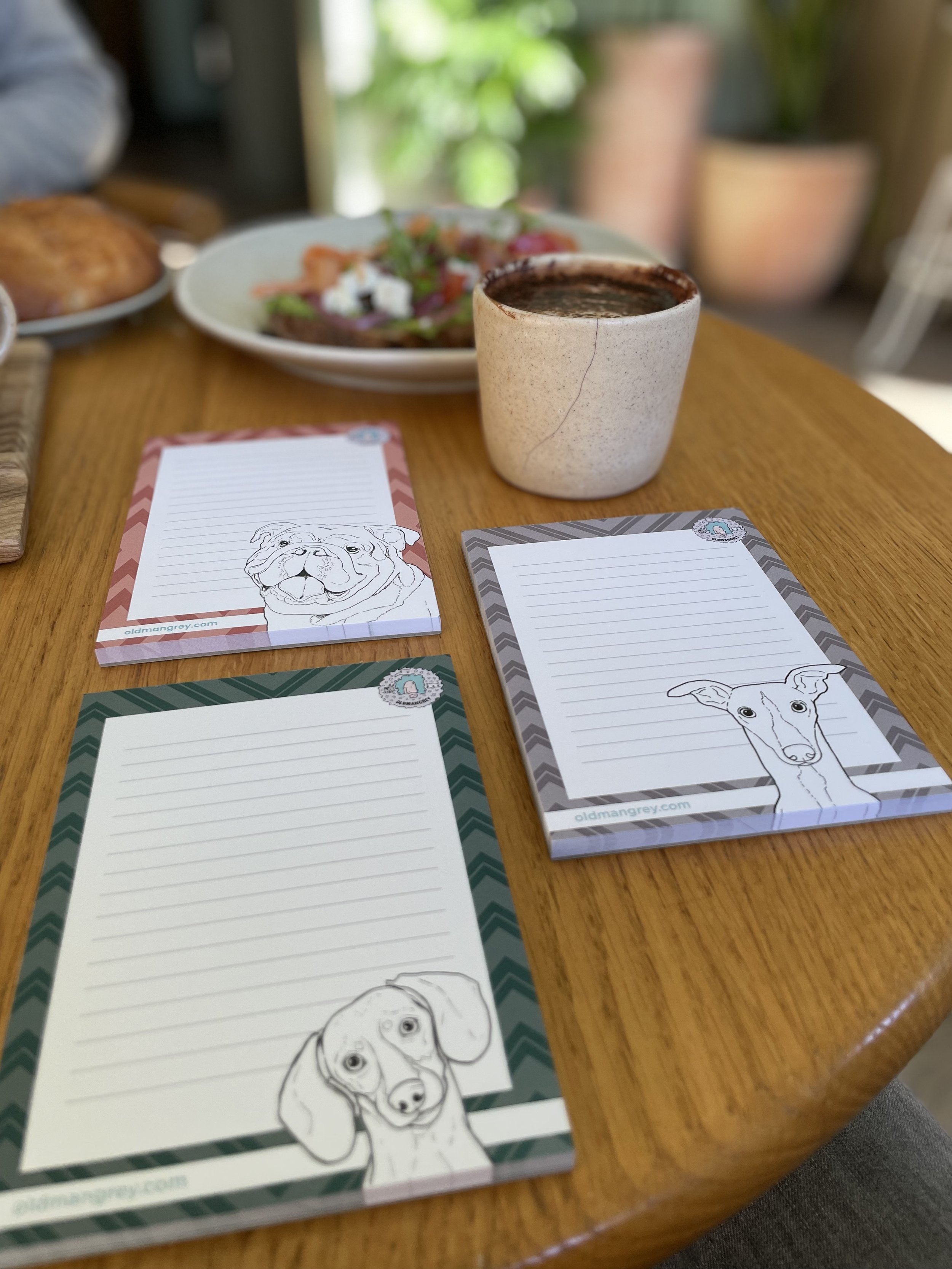 3. Dog memo pads multi image_Bulldog, Mini Dach + Whippet_1.jpeg