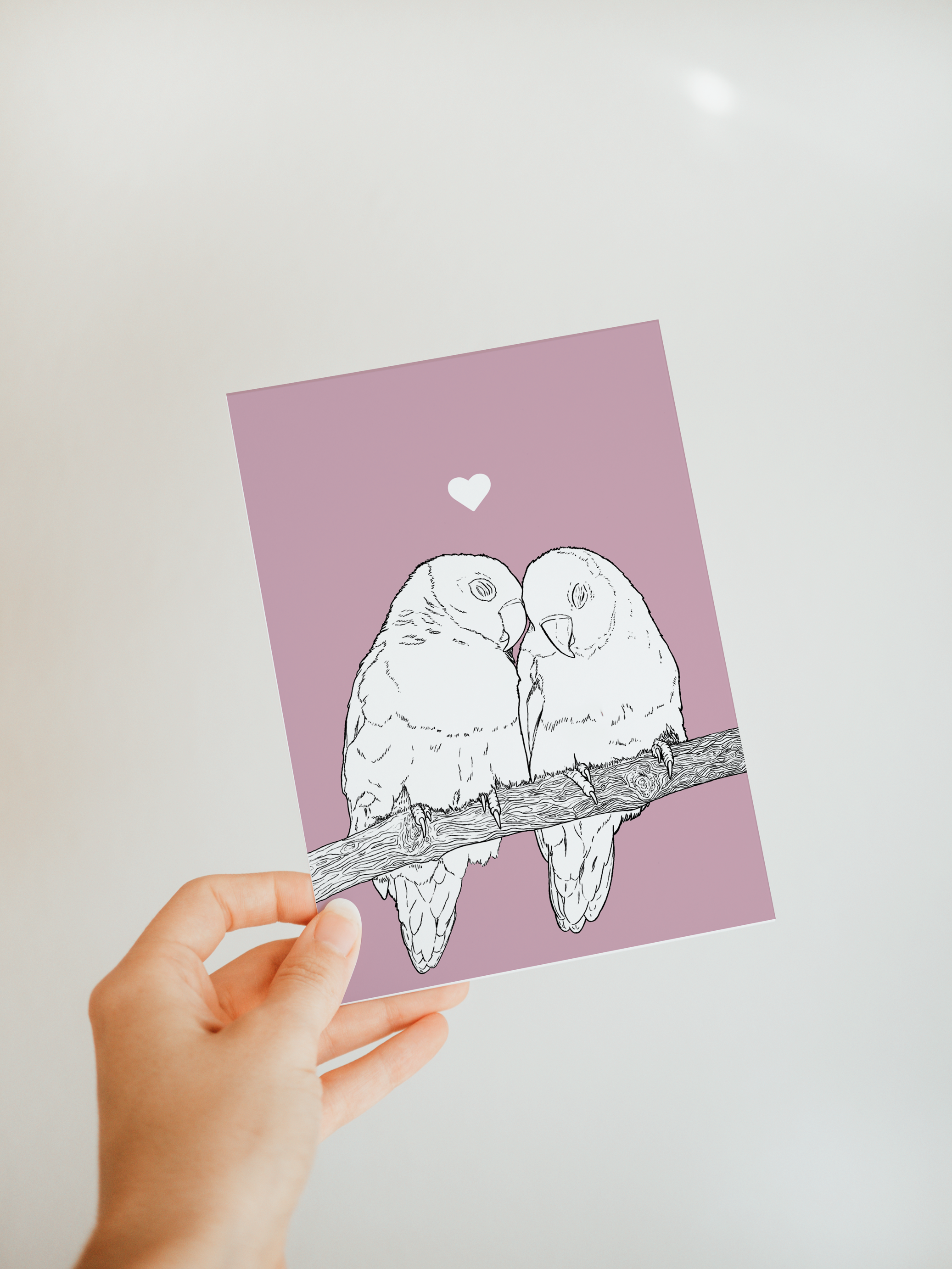 Lovebirds A6 Card