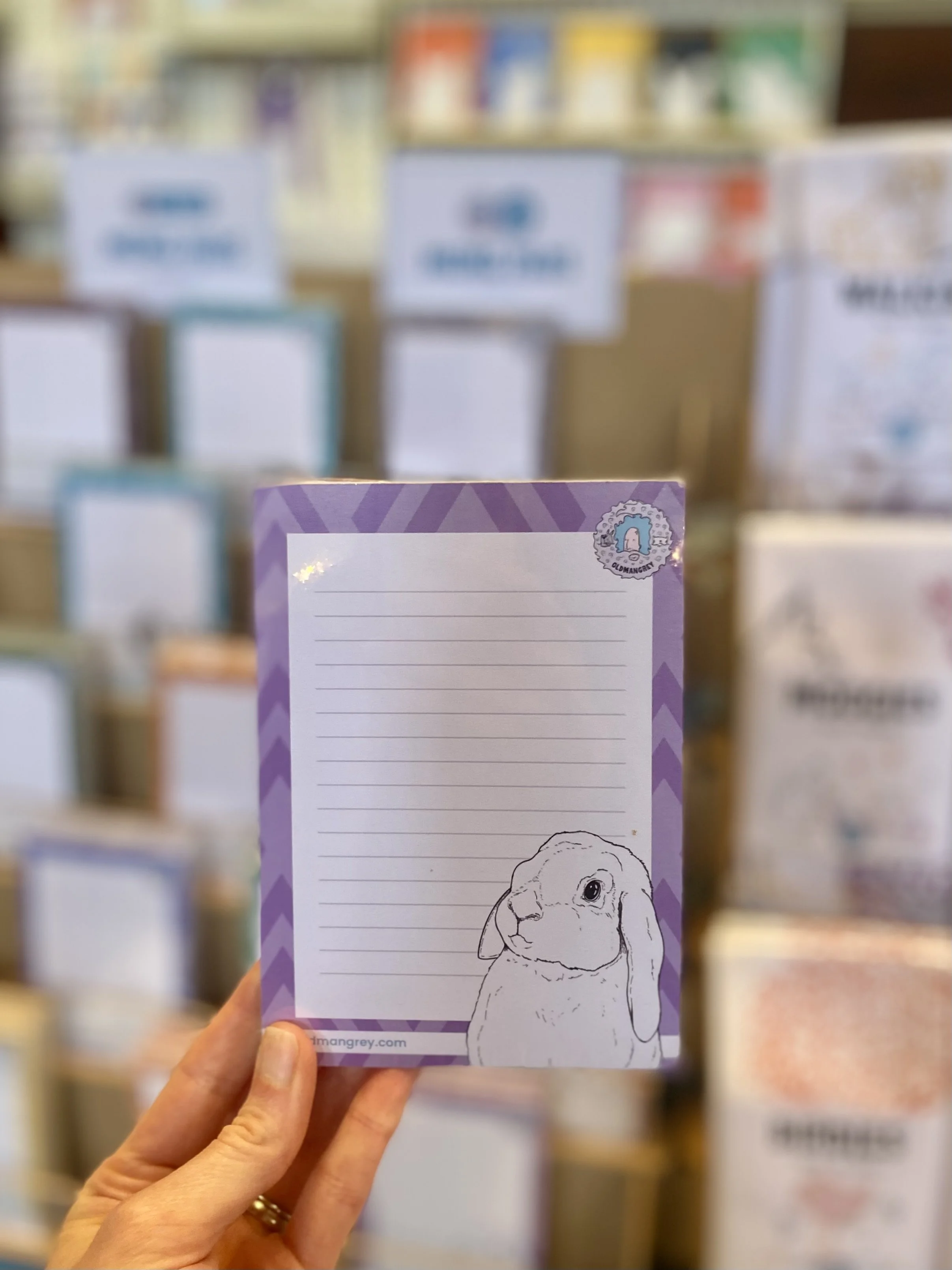 Standing Lop Bunny A6 Memo Pad