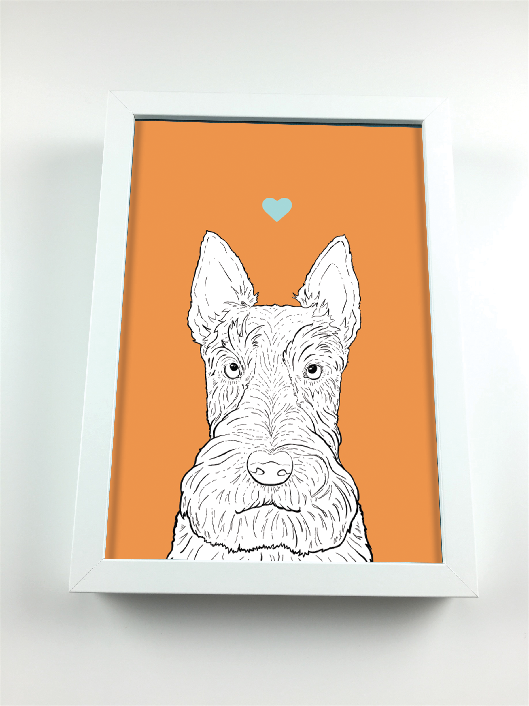 Scottie Dog A4 Print