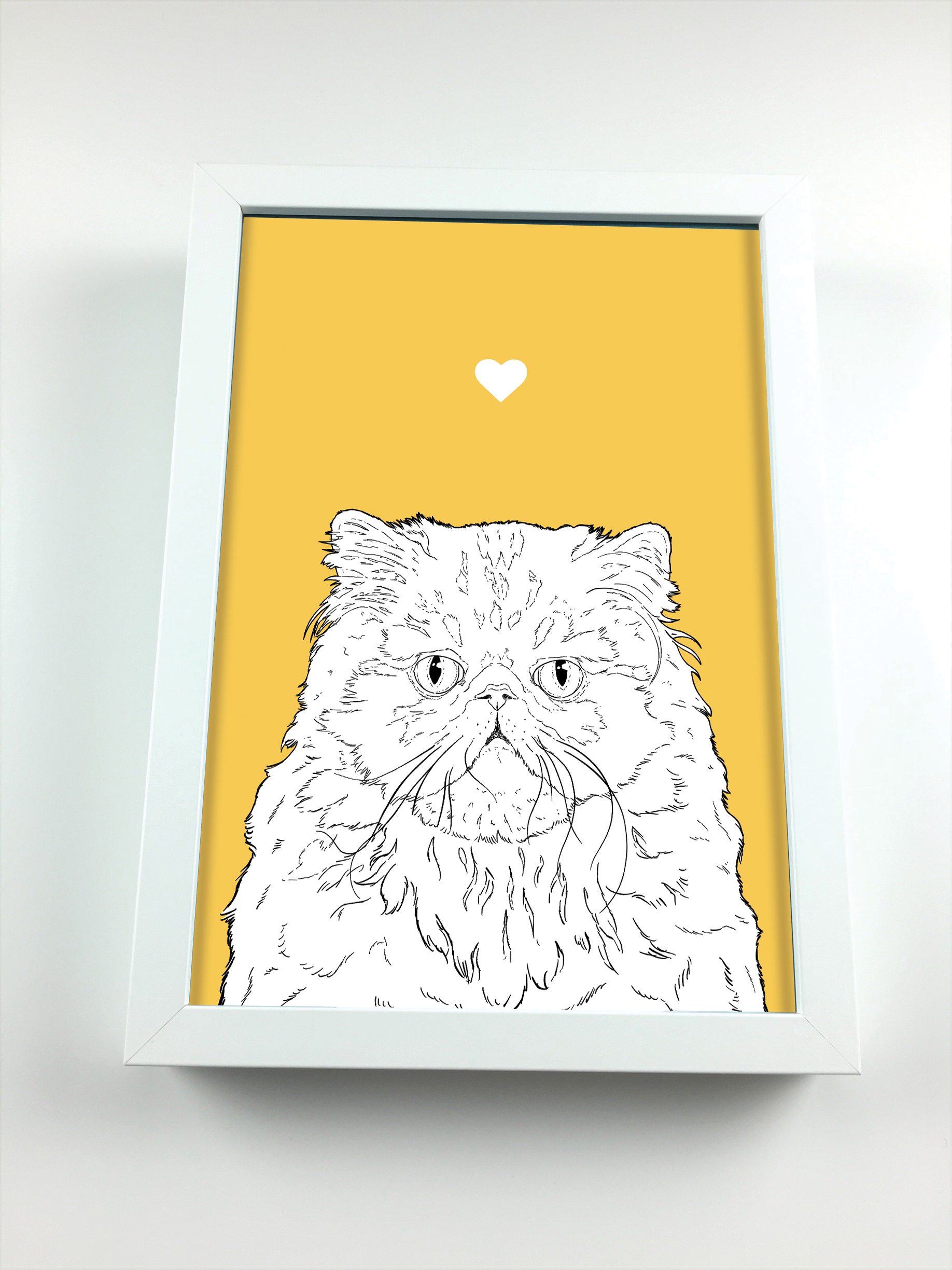 Persian Cat A4 Print