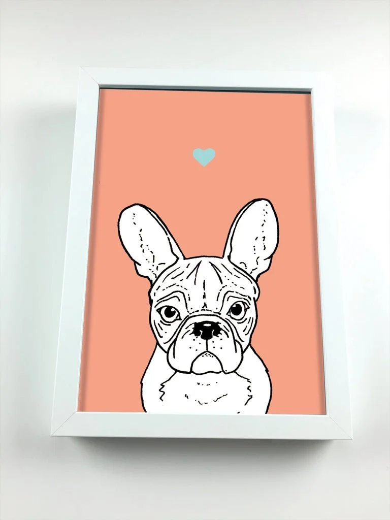 Frenchie A4 Print
