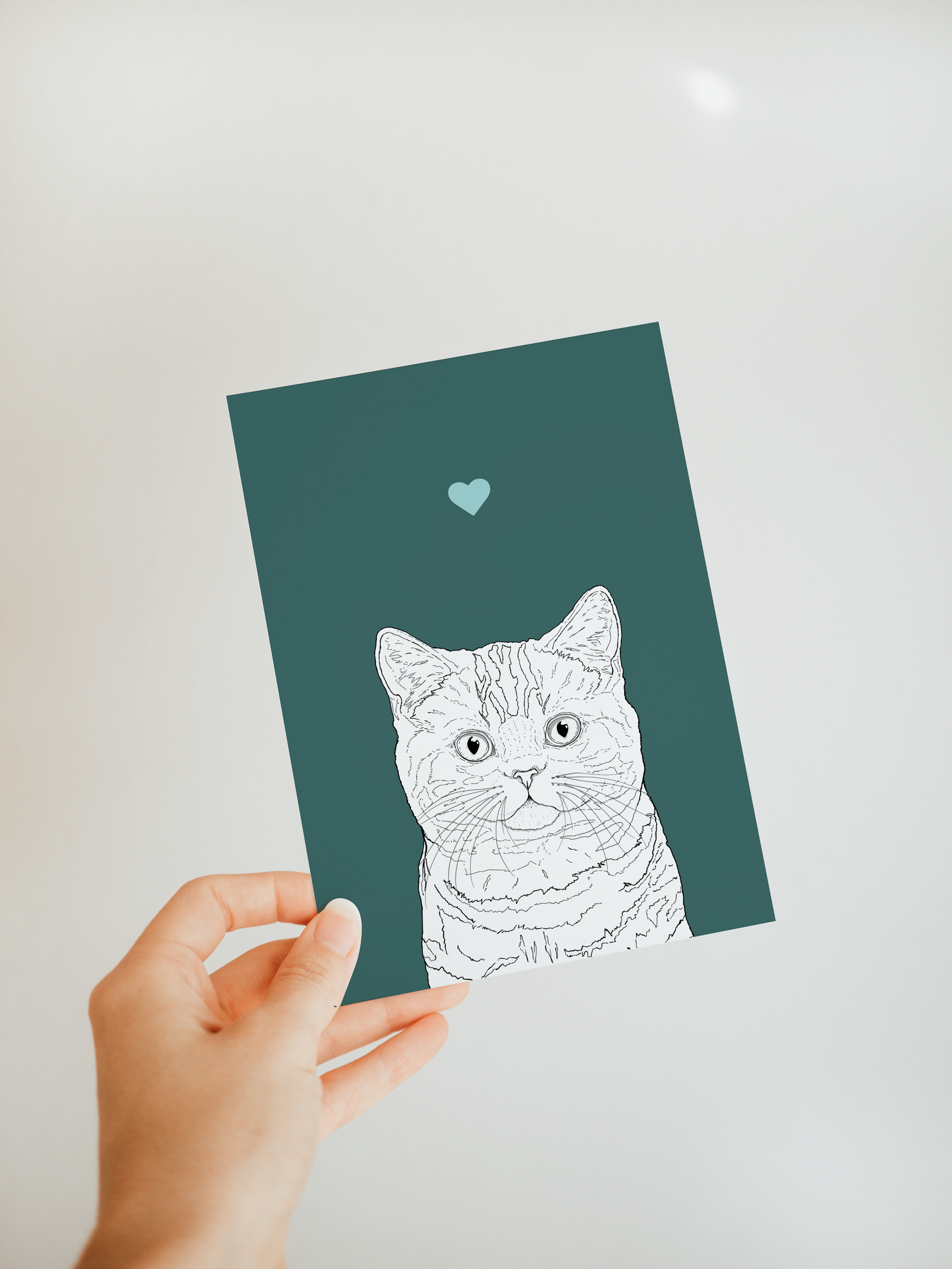 Moggie Cat A6 Card