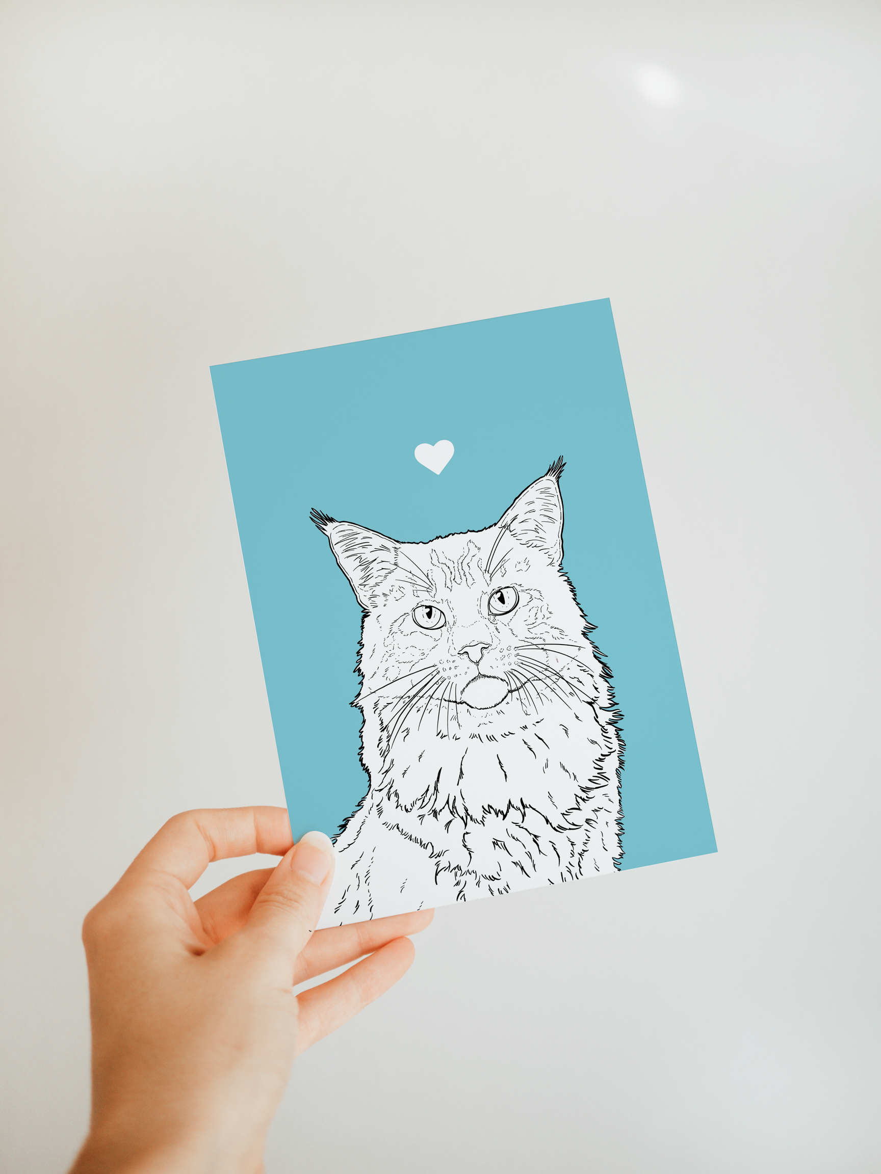 Maine Coon A6 Card