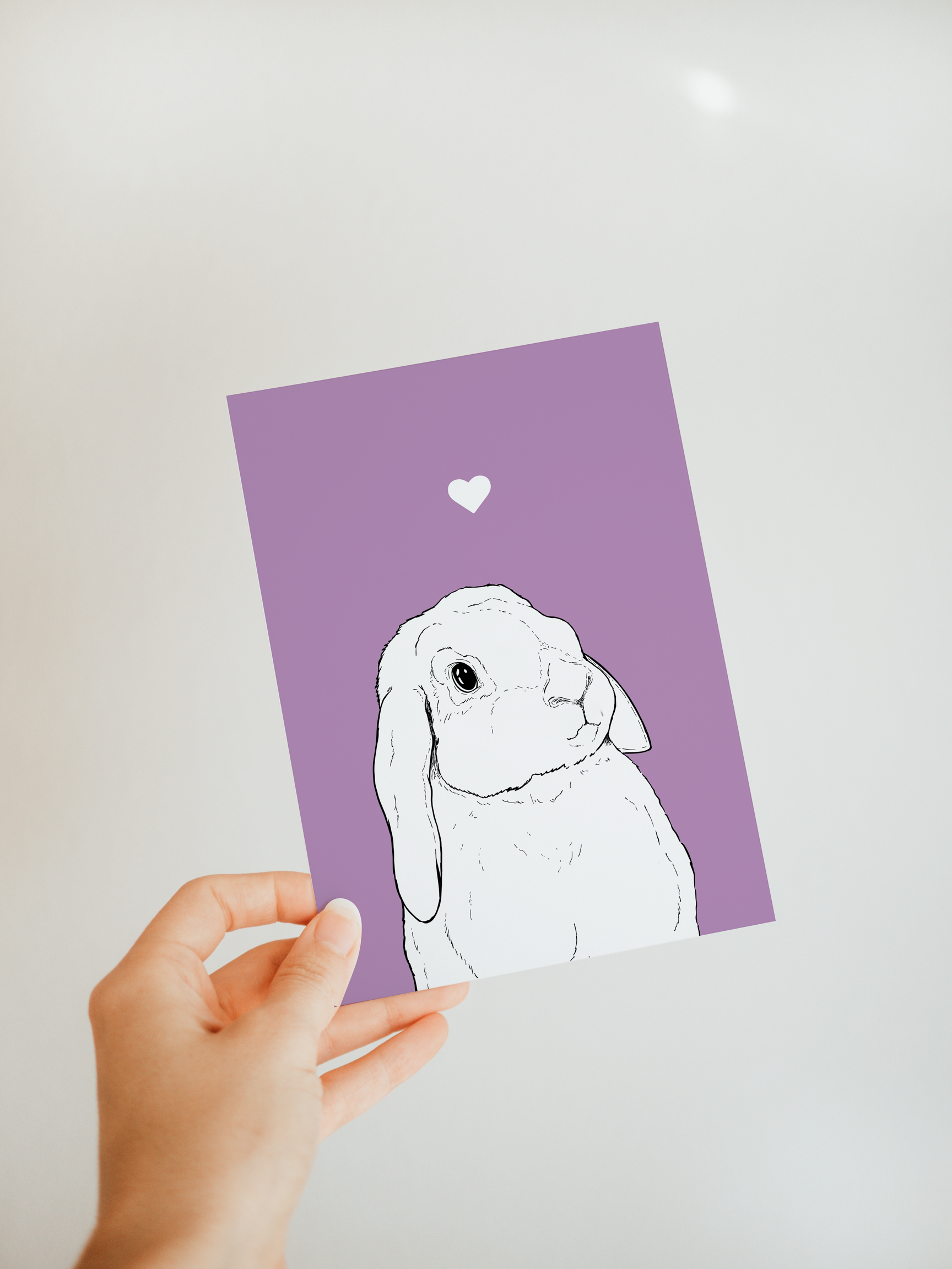 Lop Ear Bunny A6 Card