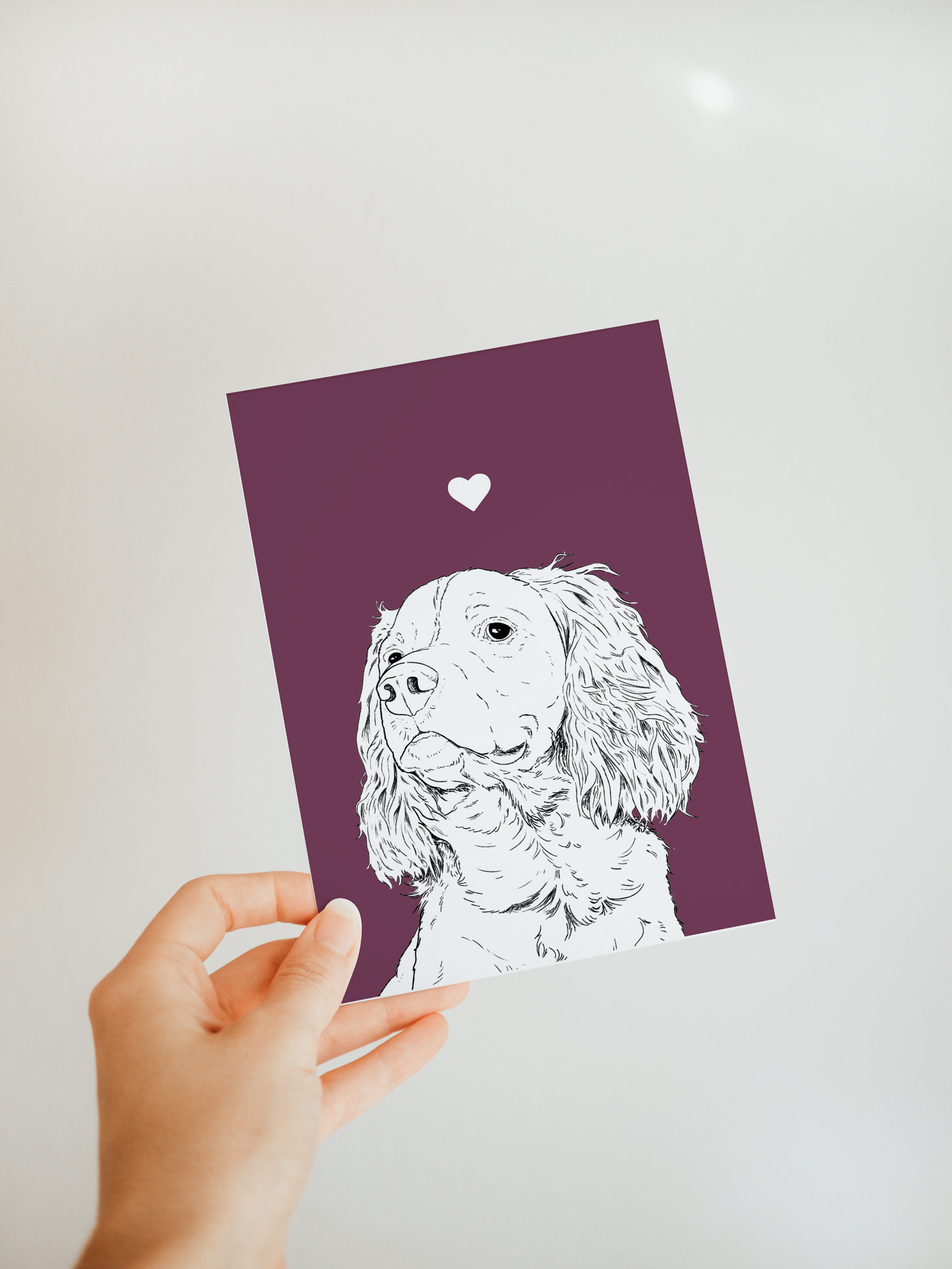 Springer Spaniel A6 Card