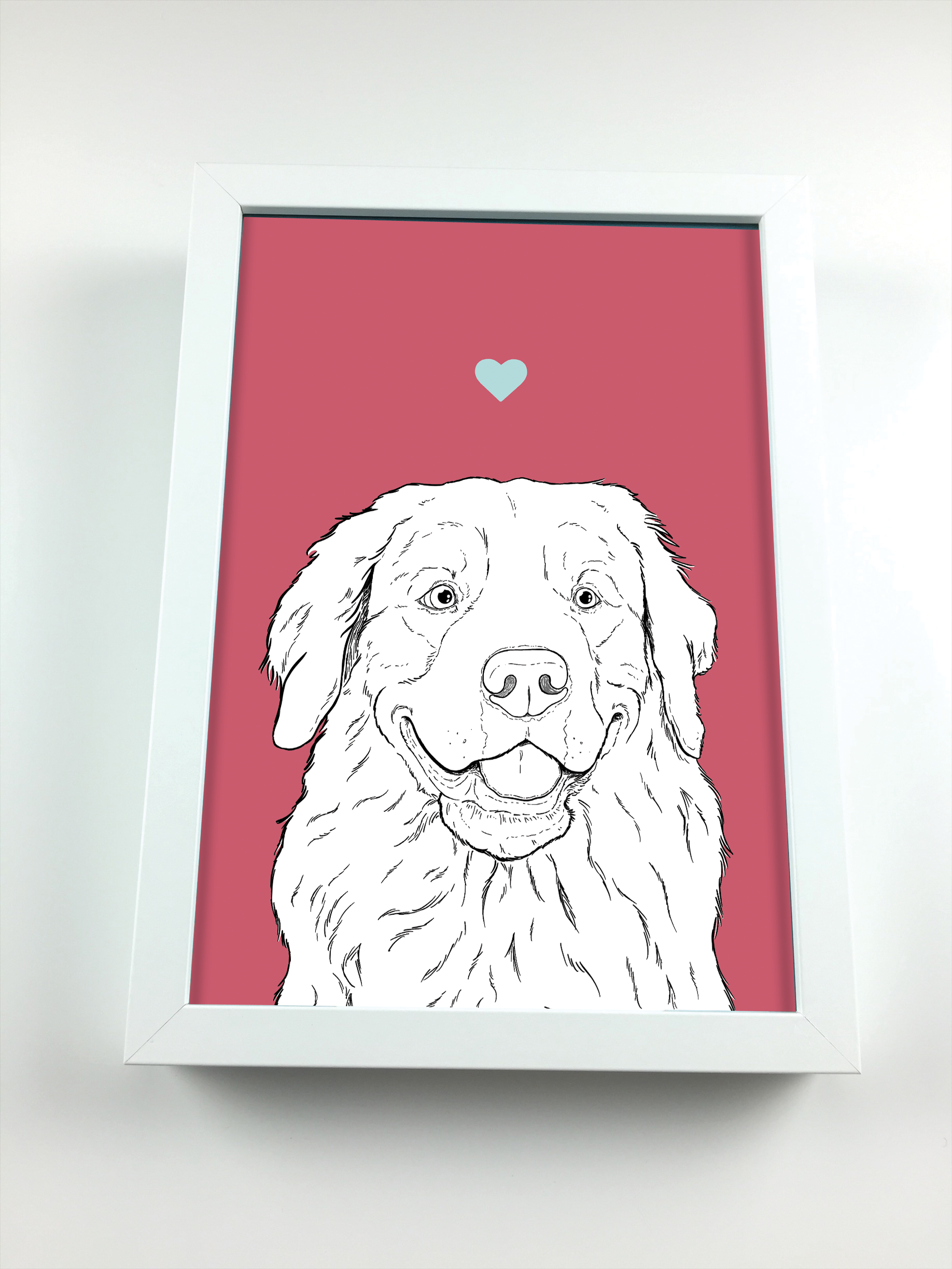 Golden Retriever A4 Print