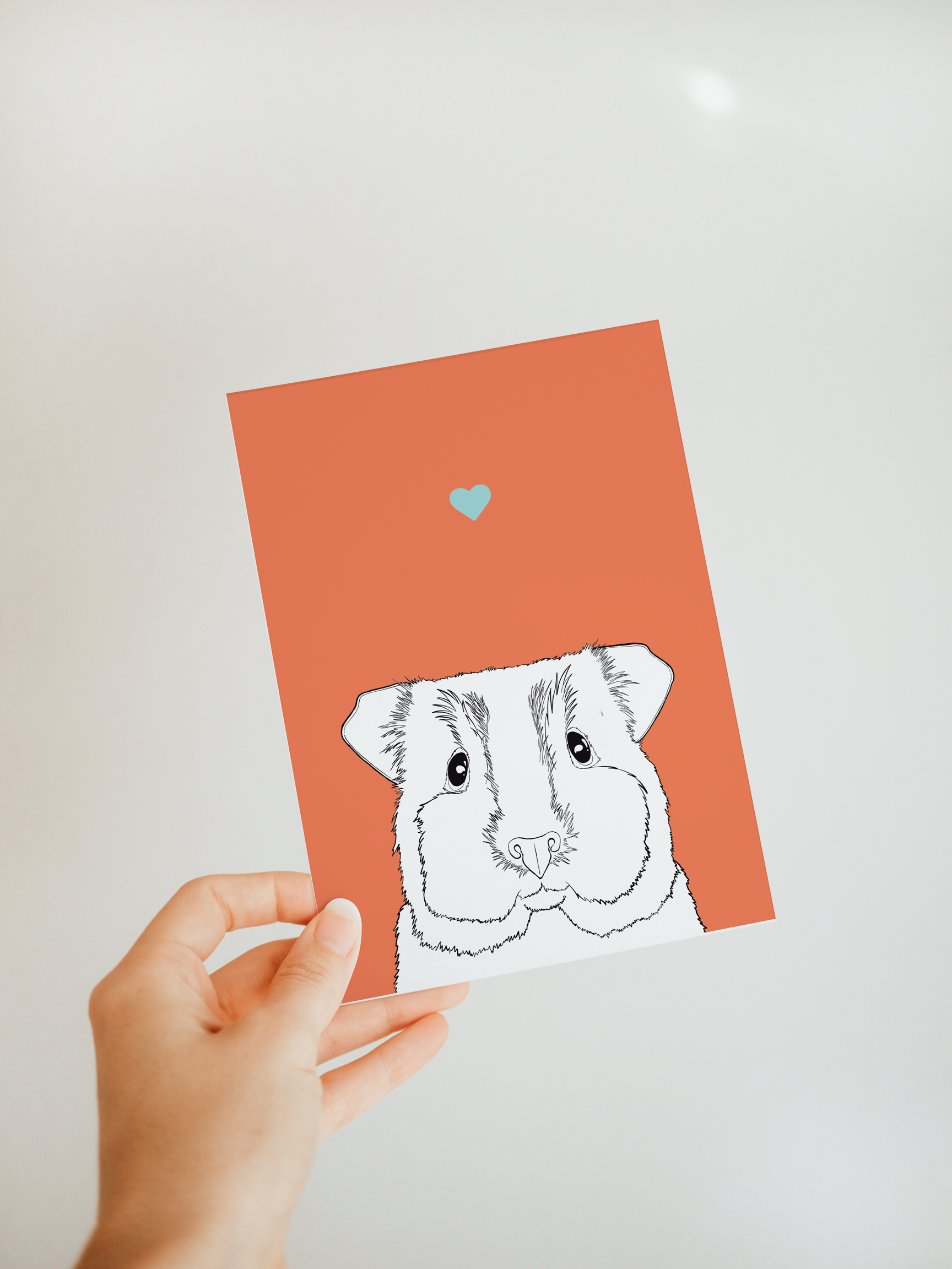 Guinea Pig A6 Card