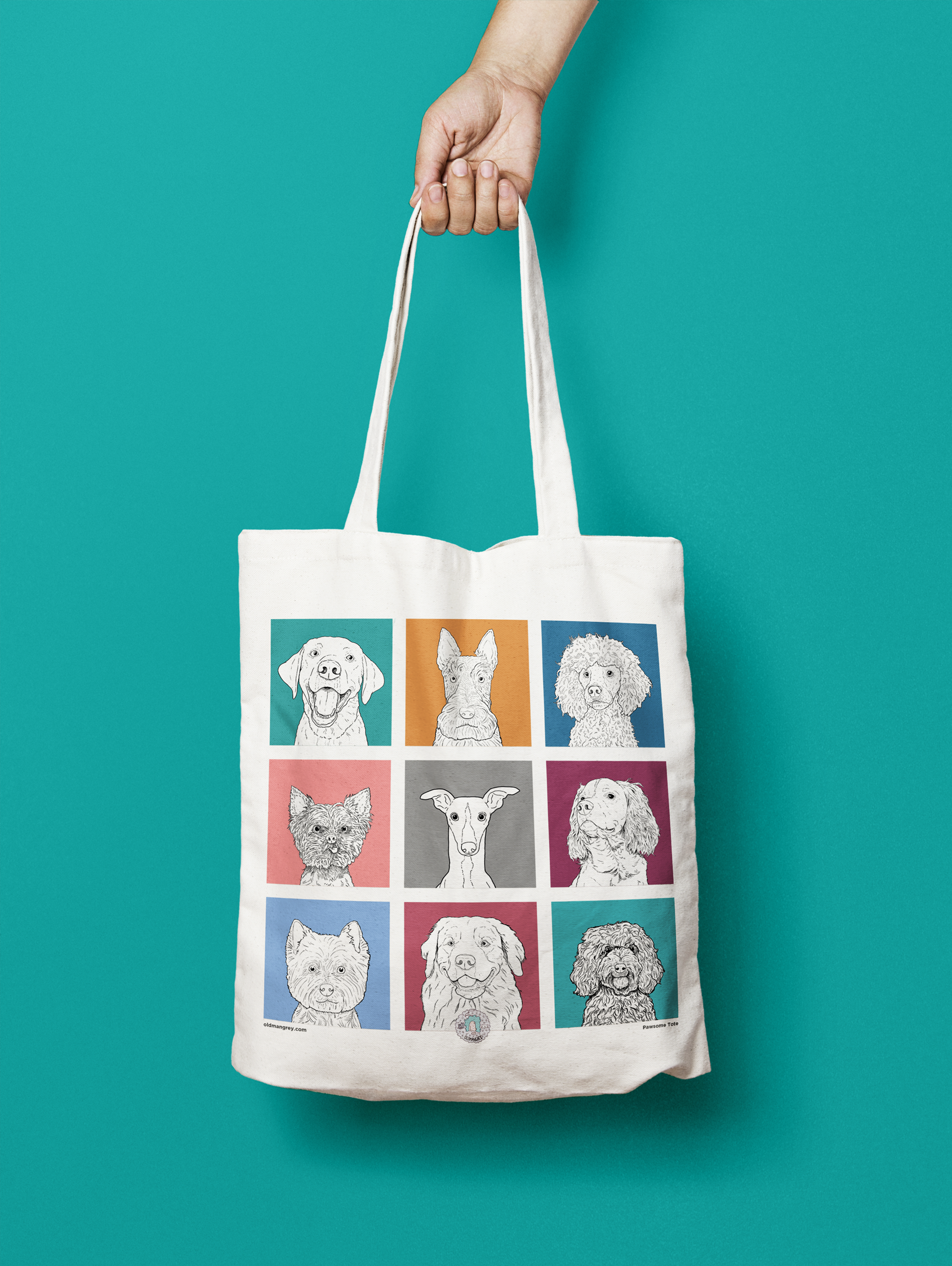 Pawsome Dog Tote Bag