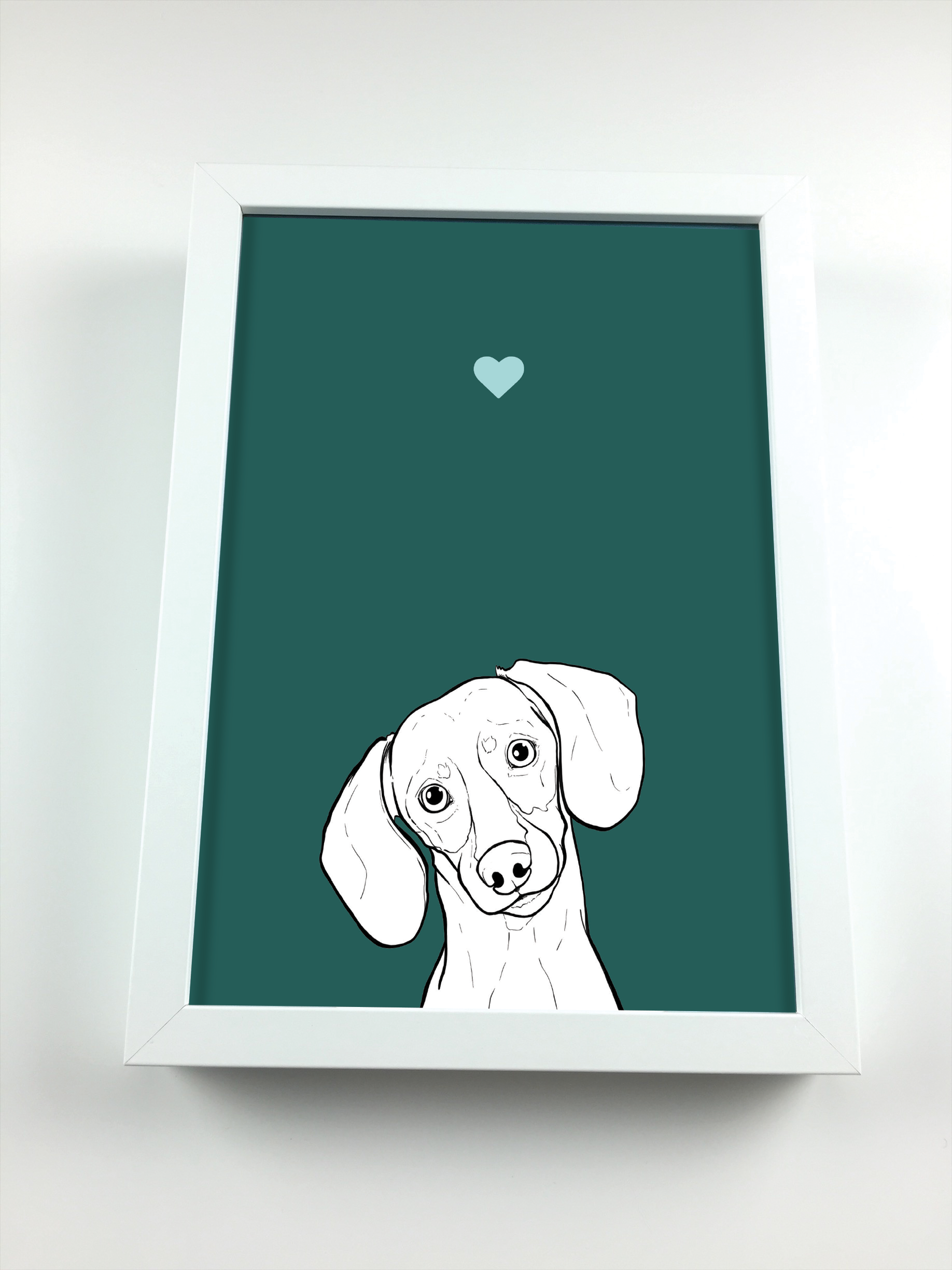 Mini Dachshund A4 Print
