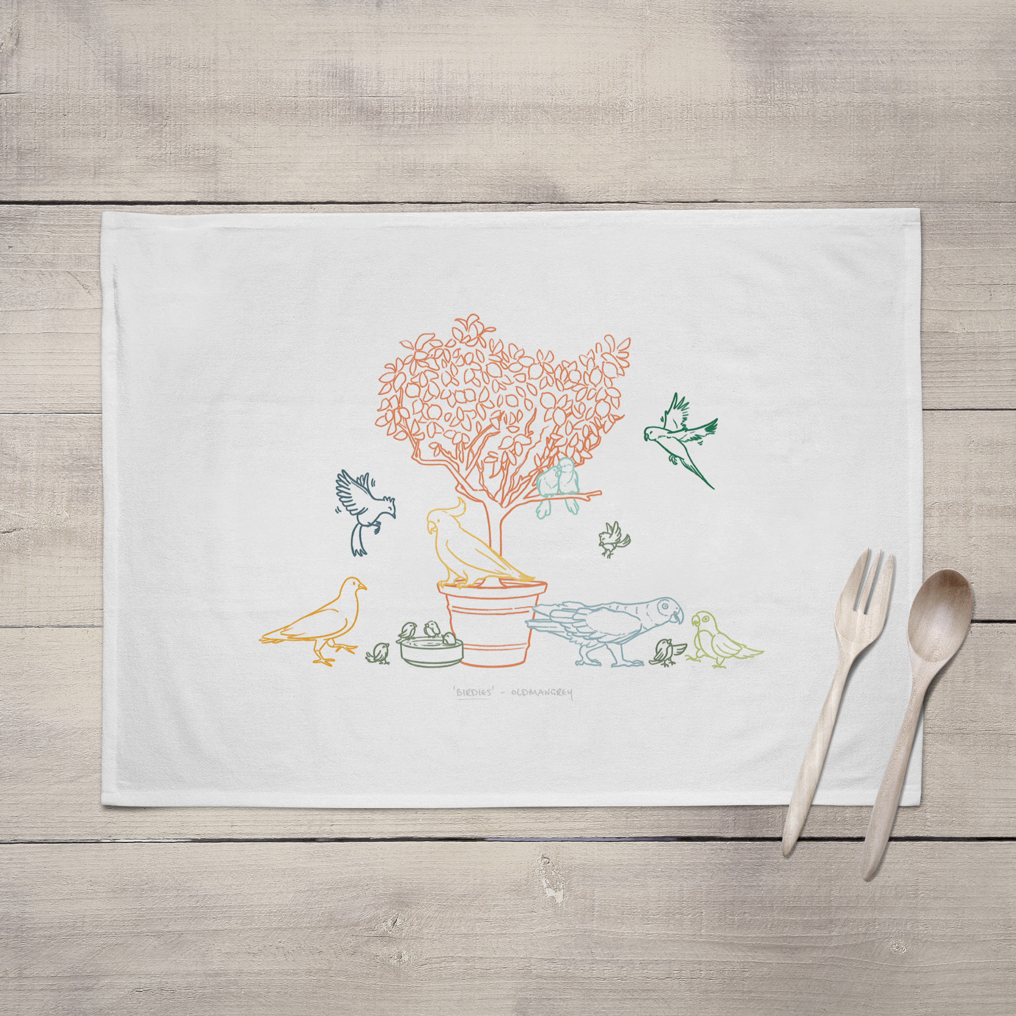 Birdies Tea Towel