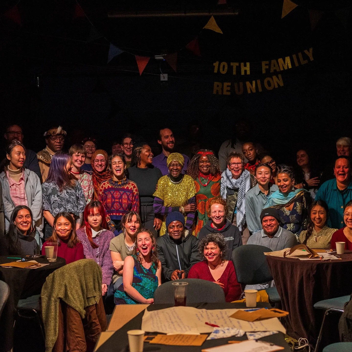 A few moments from last months Communication &amp; Creativity performance and celebration!

What began as conversations with the group about family life, celebration and tradition gradually became scenes full of joy, chaos and tenderness, shaped week