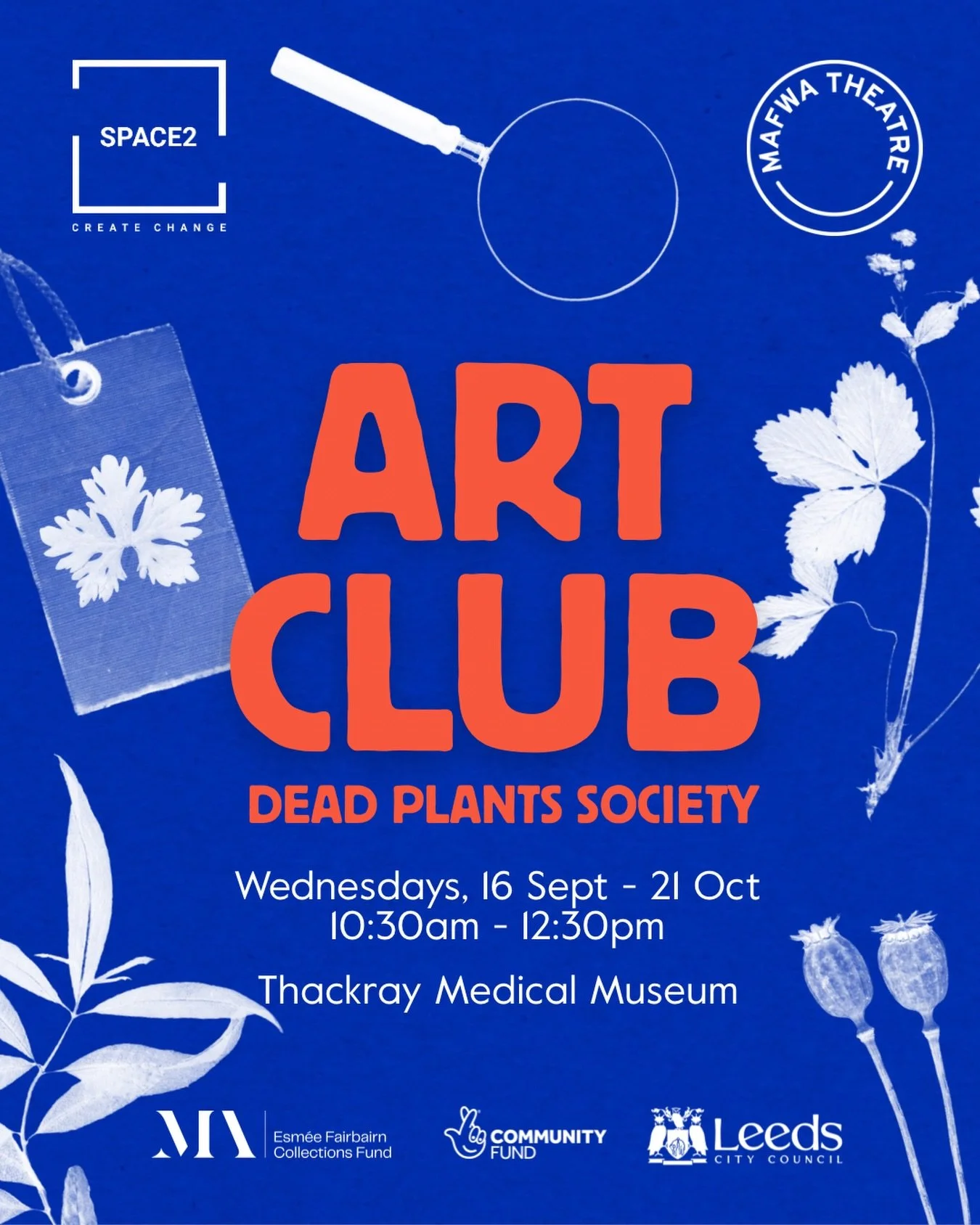 🌿 New this autumn: Art Club x @thedeadplantssocietyleeds 🍂

This September, we&rsquo;re teaming up with @space2leeds for a new season of Art Club, with six free creative sessions led by artist Denise Scott.

Across the workshops, we&rsquo;ll explor