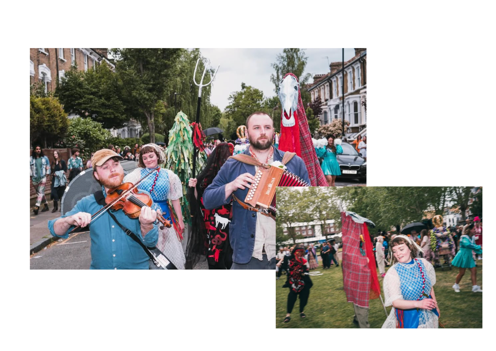 A Reet Northern Parade. A joyful celebration of Northern communities, stories and identities, brought to life through community participation and procession. 