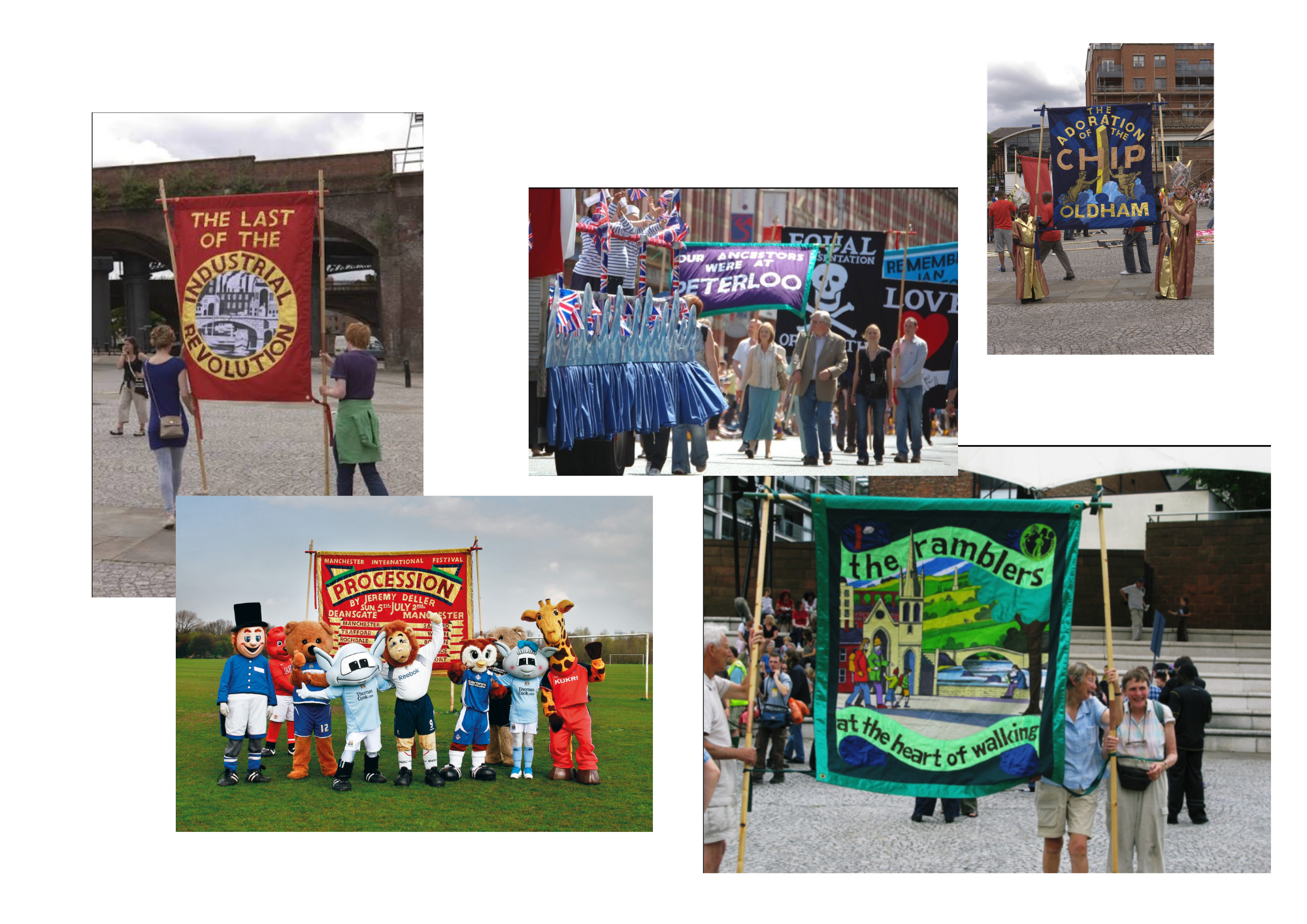 Jeremy Deller's Procession. A city represented through its communities and collective identities.