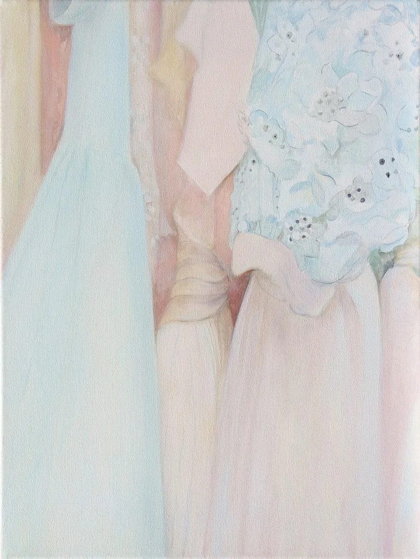 Special occasion sleeves, oil on canvas, 40x30cm