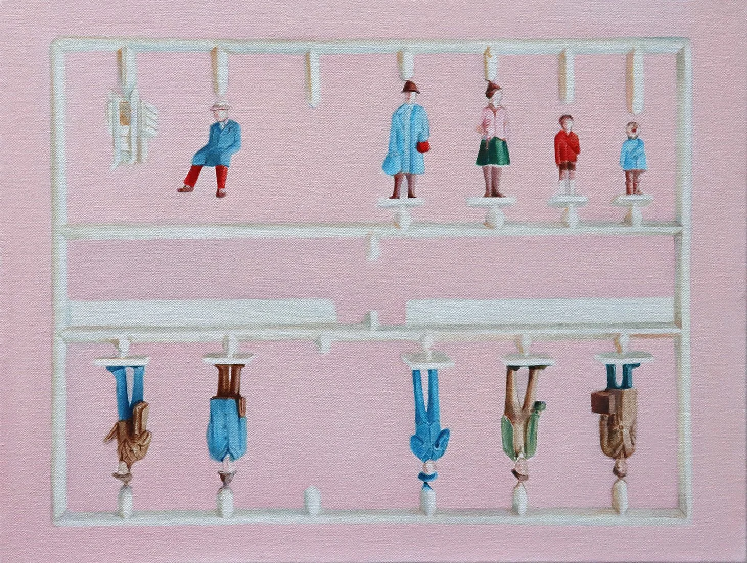 Cast, oil on linen, 30x40cm