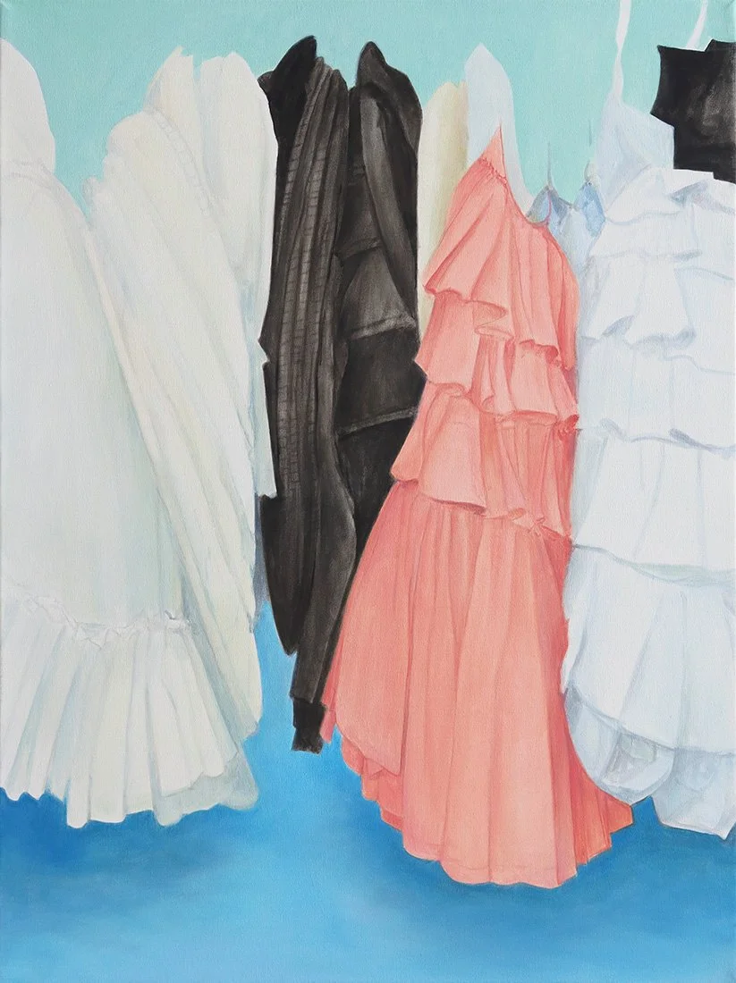 Shuffle up (heavy cotton), oil on canvas, 61.5x46cm