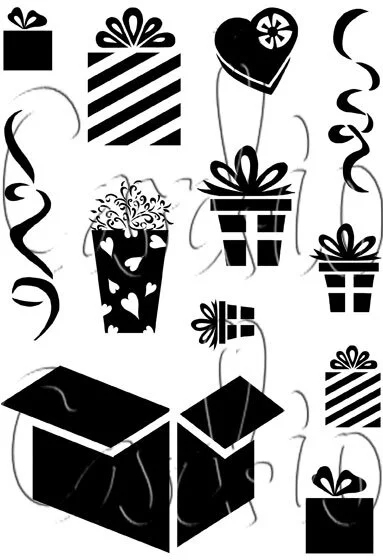 Card-io Precious Parcels A7 Stamp Set