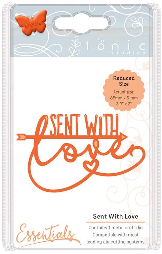 Tonic Studios Miniature Moments Sent with Love Sentiment Die 