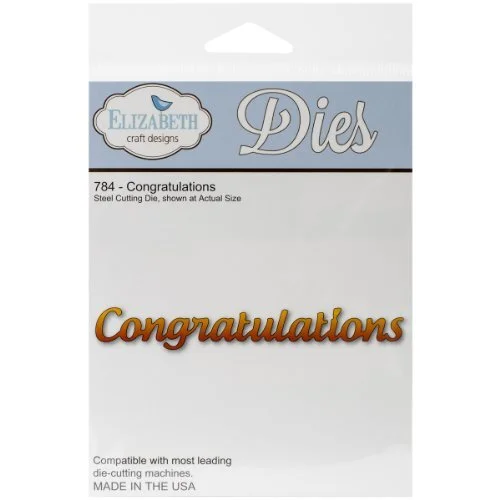 Elizabeth Craft Designs Congratulations Die EC784