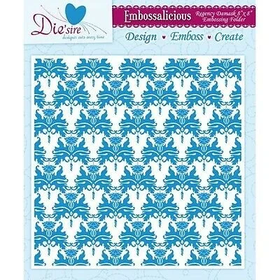 Crafters Companion Regency Damask Embossing Folder