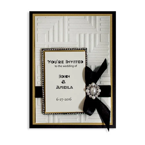 Spellbinders Texture Plate Diamond Opulence