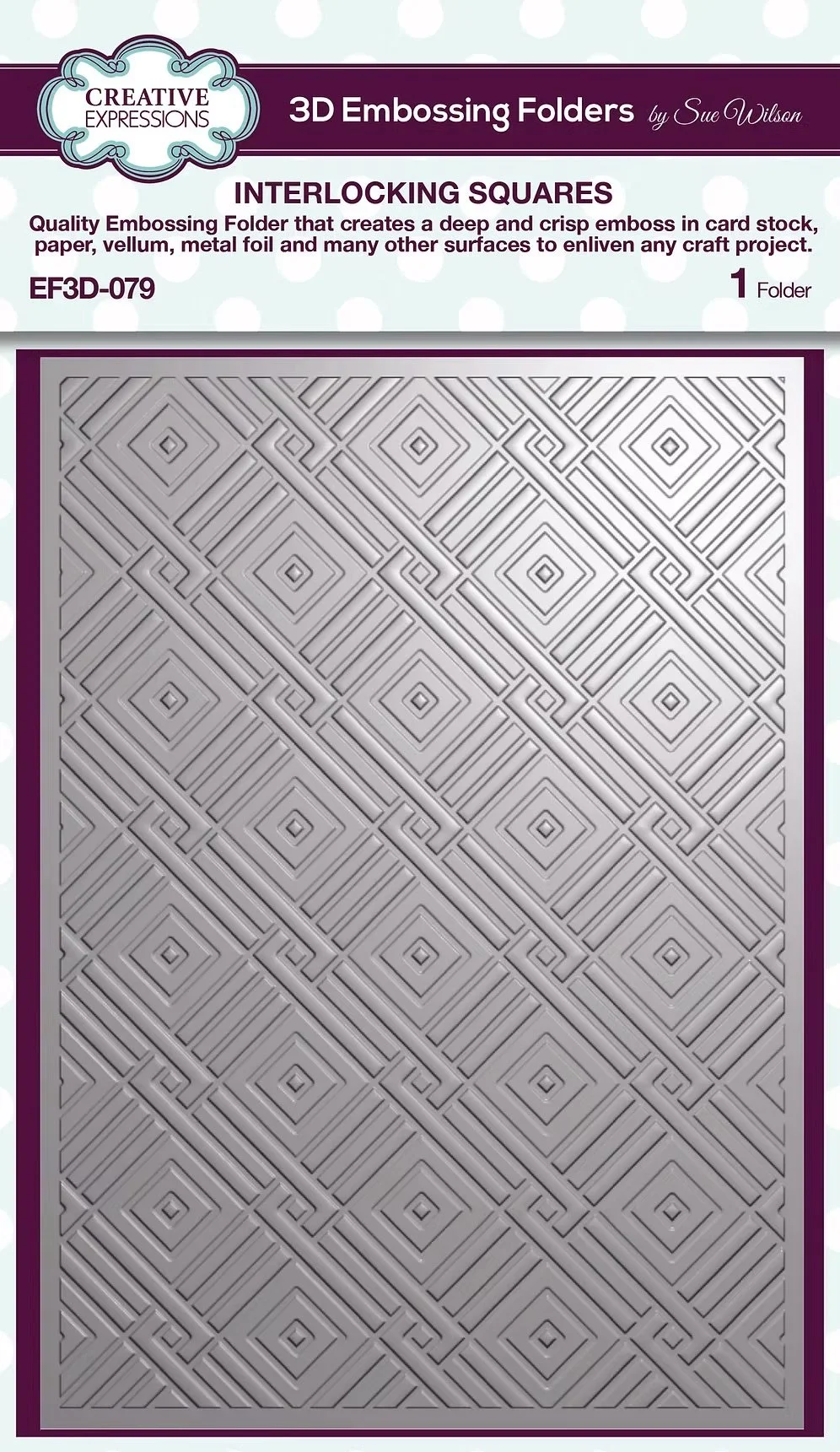 Interlocking Squares Embossing Folder.jpeg