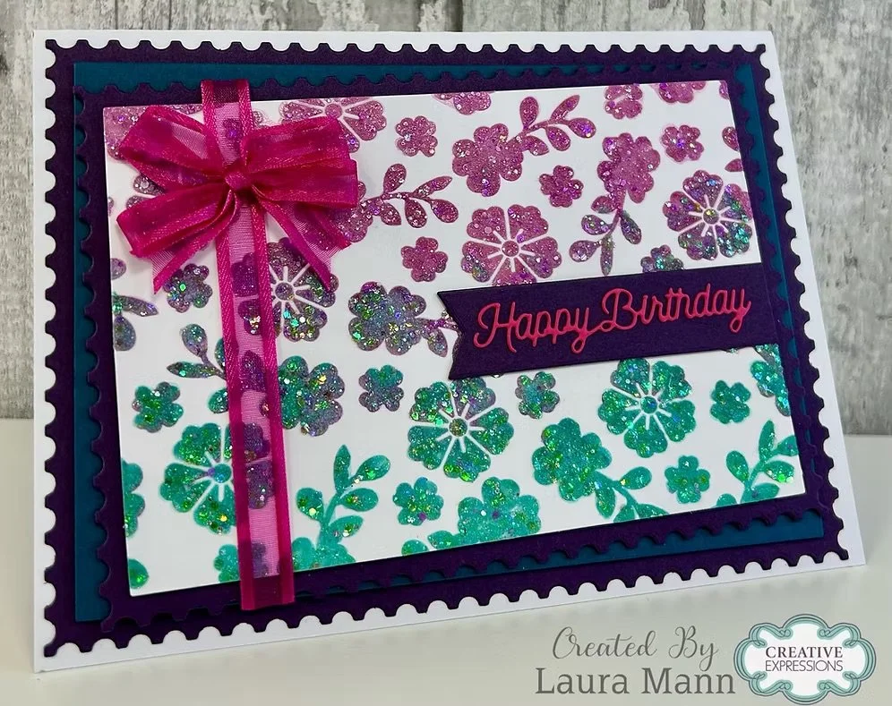 Card made with Spectral pink & Subatomic Foliage Atomix Glitter.jpg