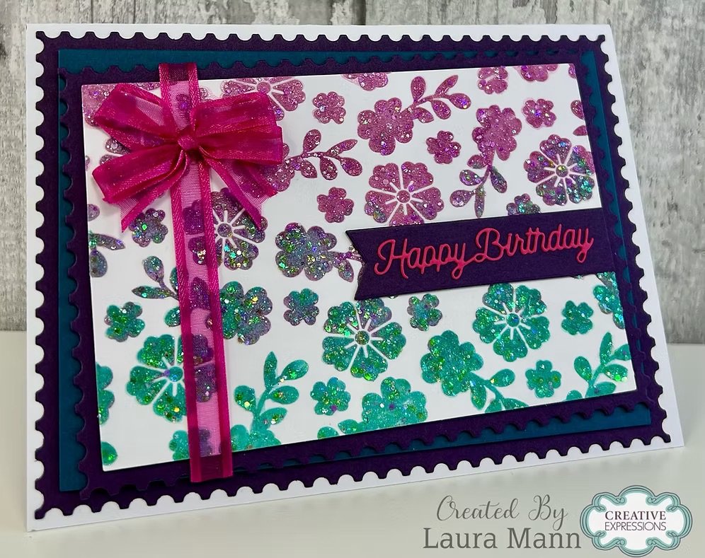 Card made with Spectral pink & Subatomic Foliage Atomix Glitter.jpg