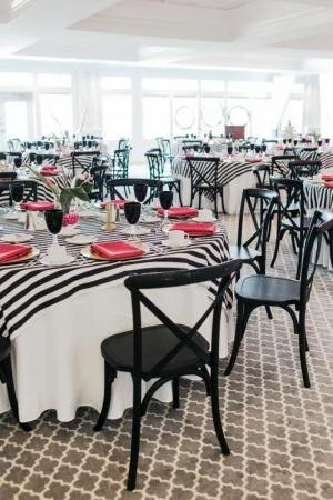 For a luncheon for Delaware Perfect Wedding Guide, The Clubhouse at Baywood sported a décor inspired by designer Kate Spade. Maria DeForrest PHOTO