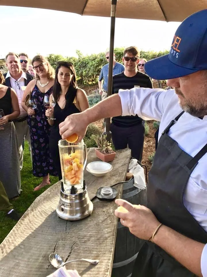 happier times in northern California, Chef Doug Ruley of SoDel Concepts participated in the Chef Series at Bouchaine Winery. Now SoDel Concepts wants to give back by donating $1 for each bottle or glass of wine sold on Friday, Oct. 27, to wildfire r…