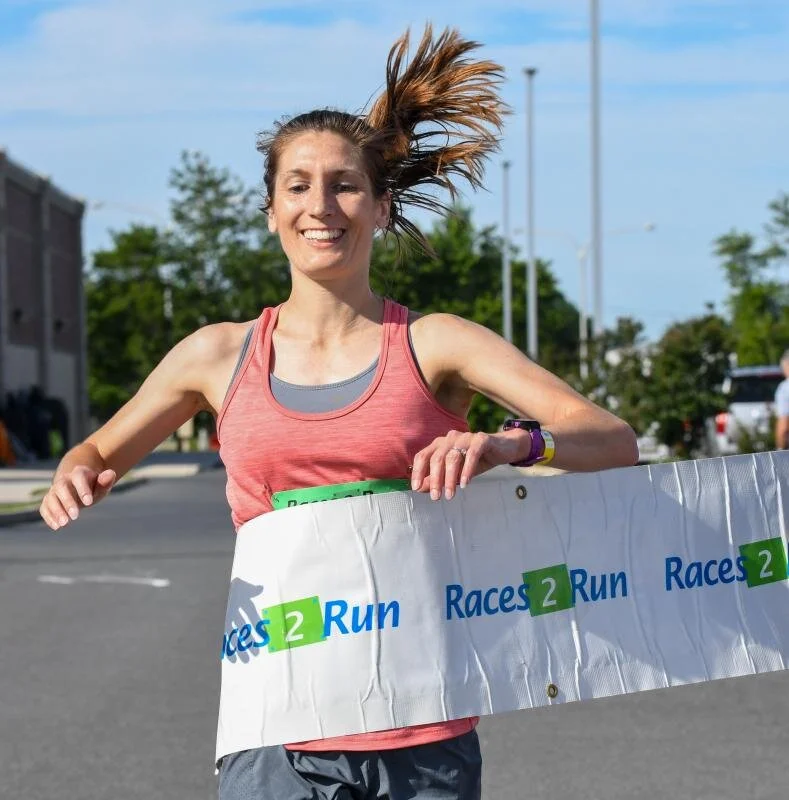 Katie Tomlinson wins the women’s race.