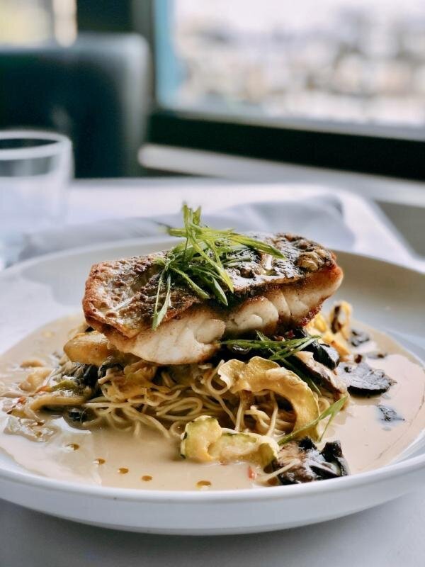 October is Rockfish Month at all 11 SoDel Concepts restaurants. At Fish On in Lewes, diners might spot rockfish in a green curry noodle bowl with squash and mushrooms. The rockfish specials will frequently change over the month. SUBMITTED PHOTO