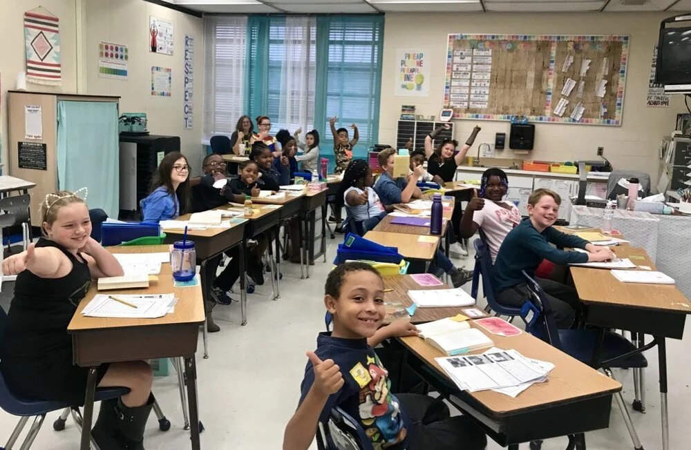 Students in Pocomoke Middle School say “thanks” to SoDel Concepts, which awarded 28 grants to teachers who worked with the hospitality company this past summer. teachers used the funds to buy supplies, create libraries and decorate their classrooms.…