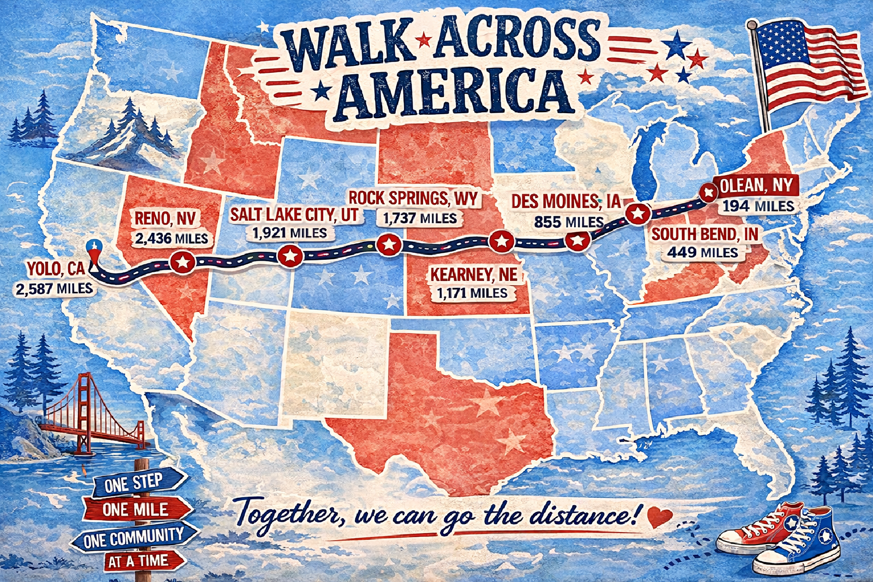 Total Senior Care and HomeCare &amp; Hospice Launch “Walk Across America” Wellness Challenge