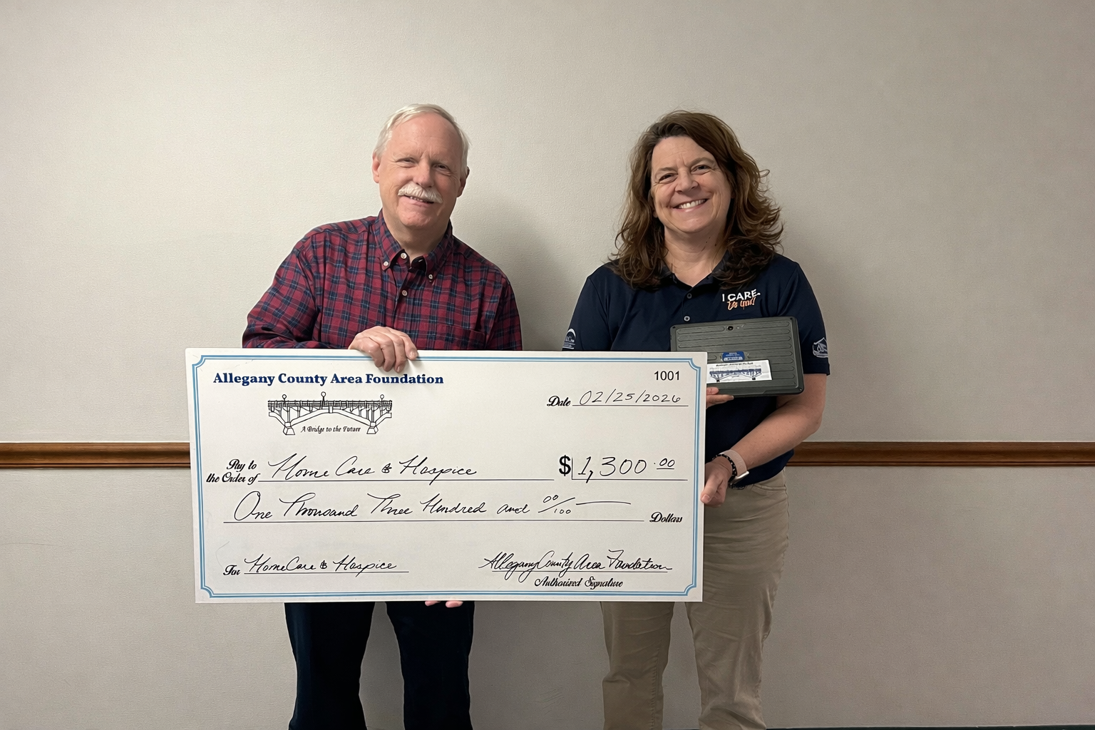 HomeCare &amp; Hospice Receives Allegany County Area Foundation Grant to Equip Hospice Nurses with Tablets