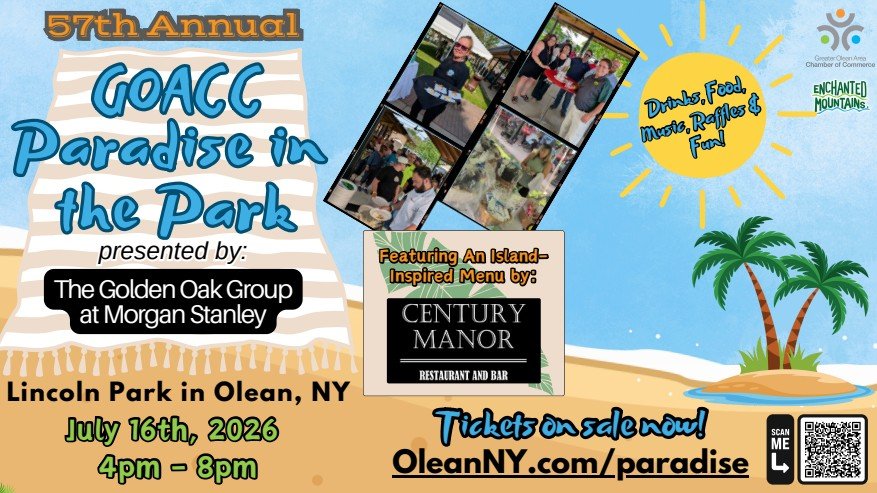 GOACC Paradise in the Park Returns to Olean with Tropical Theme on July 16