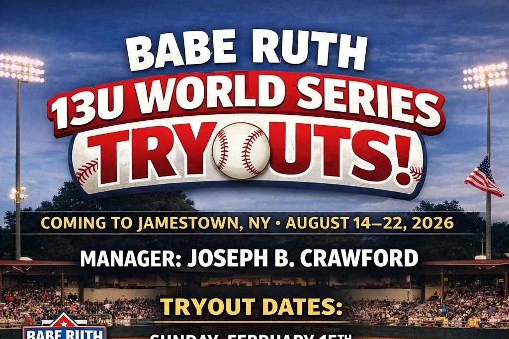 Jamestown to Host 2026 Babe Ruth 13U World Series; Tryouts Now Underway