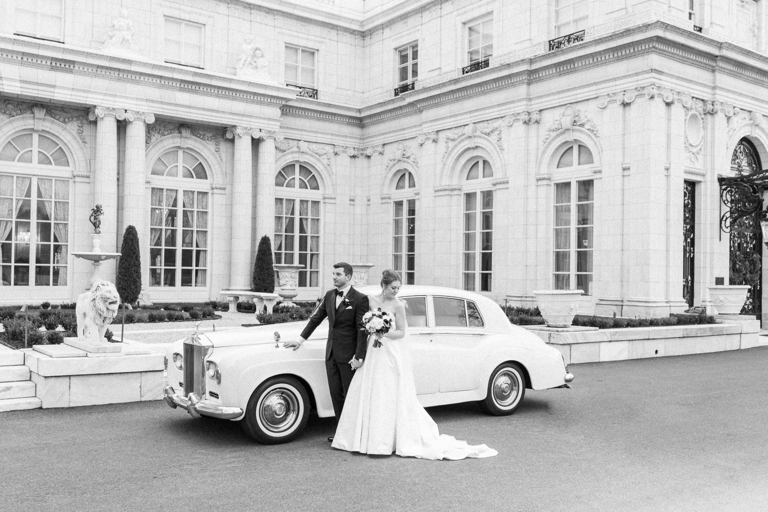 Gilded Age Fantasy Come True: Rosecliff Mansion Holiday Wedding in Newport