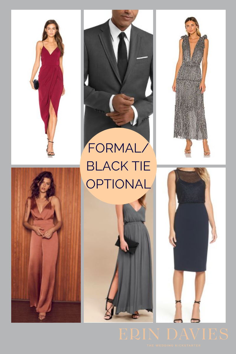 Cocktail Attire Summer Black Tie Wedding Attire Cocktail Black Tie