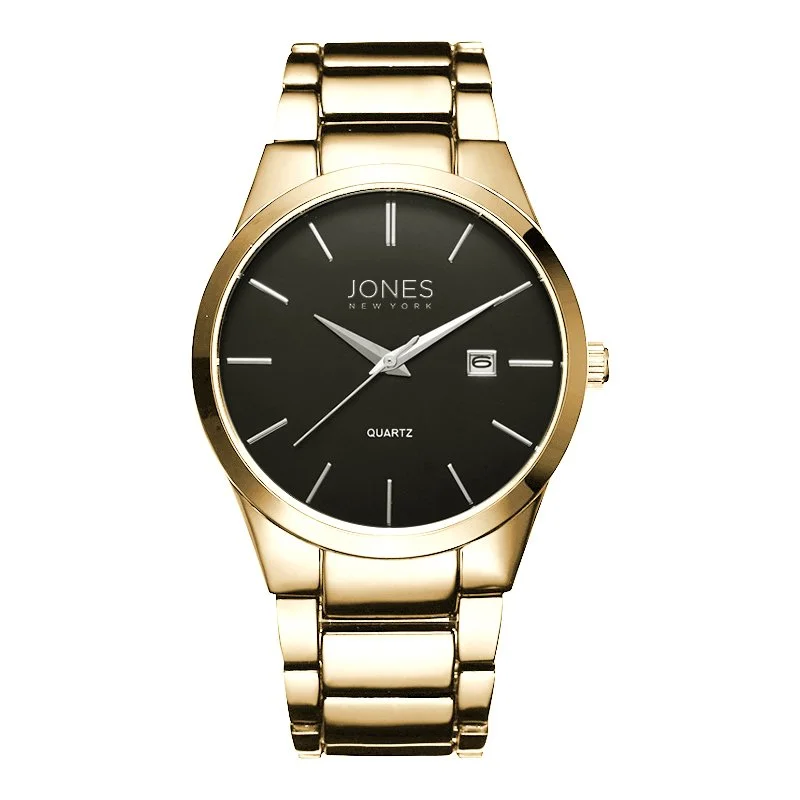 New York New York collectors watch NEW WOMANS JONES NEW YORK DIAMOND COLLECTION ,BLACK & GOLD  main image 4