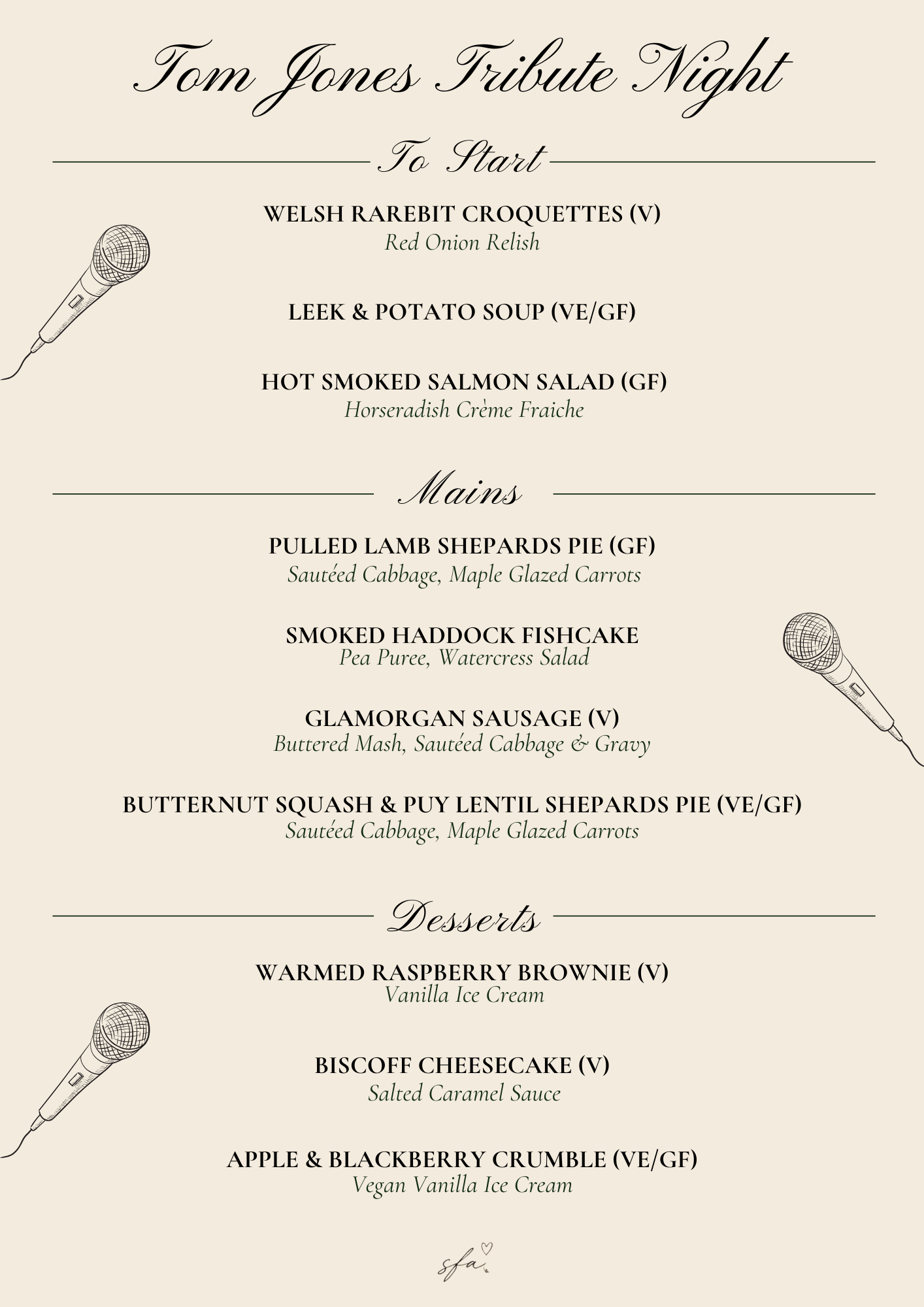 Tom Jones Tribute Night Menu.png