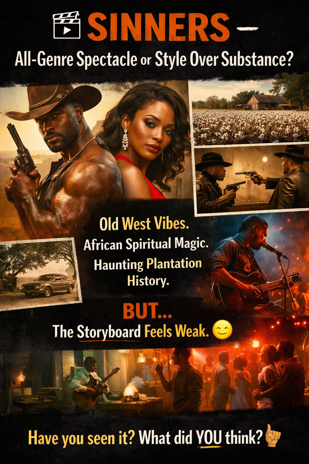 Sinners — A Dazzling All-Genre Spectacle with a Weak Storyboard